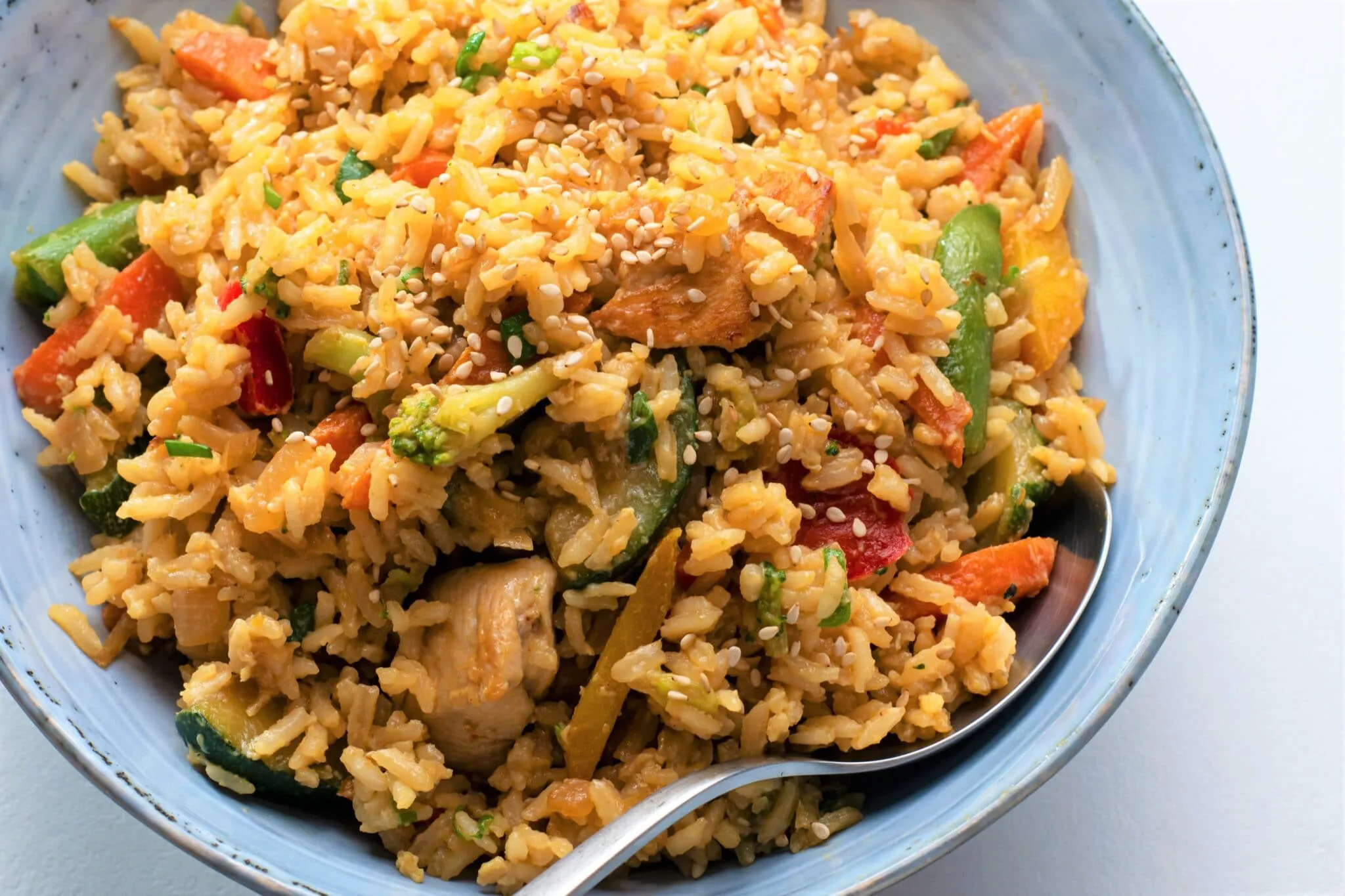 Slow Cooker Chicken Fried Rice