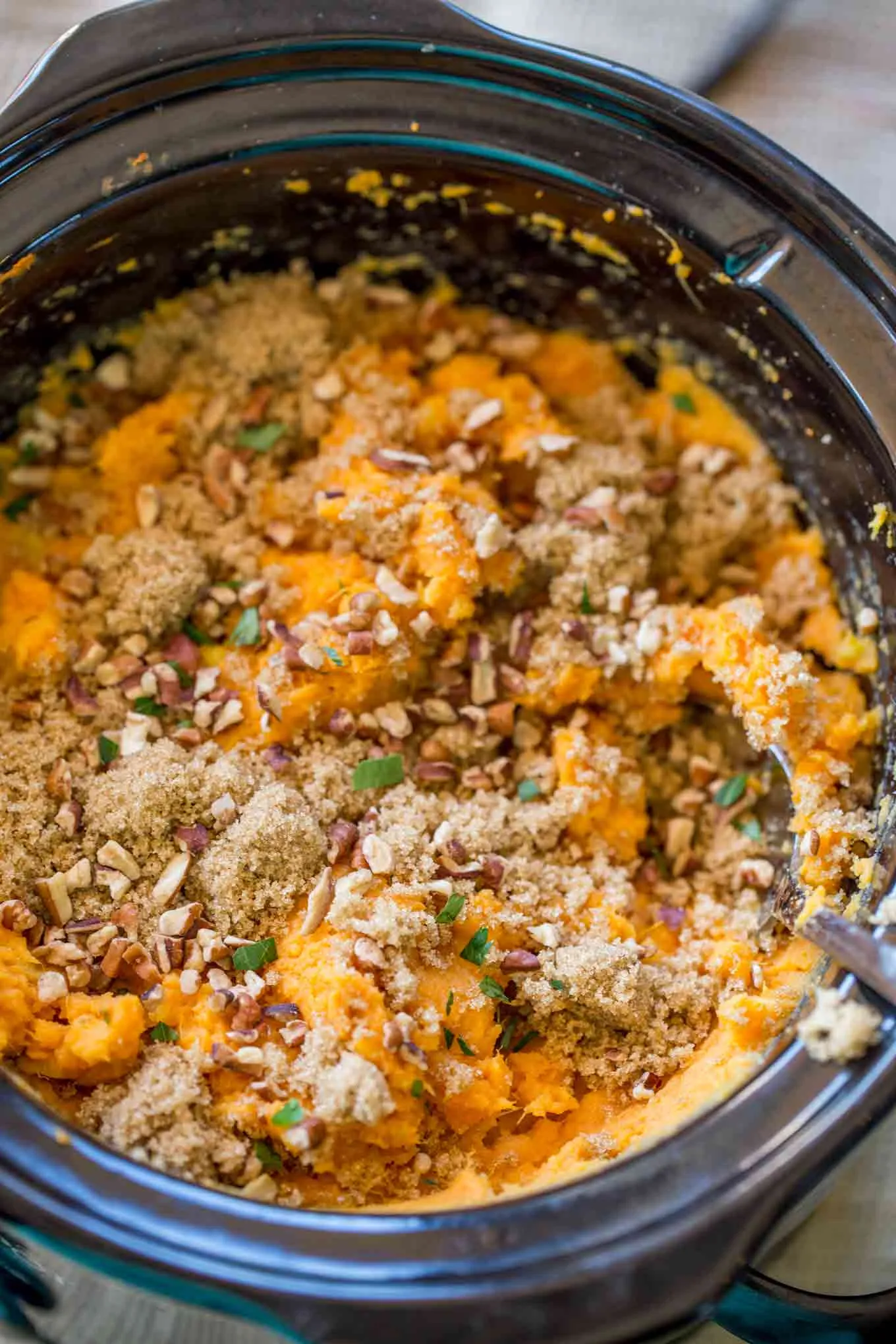 Slow Cooker Creamy Sweet Potatoes