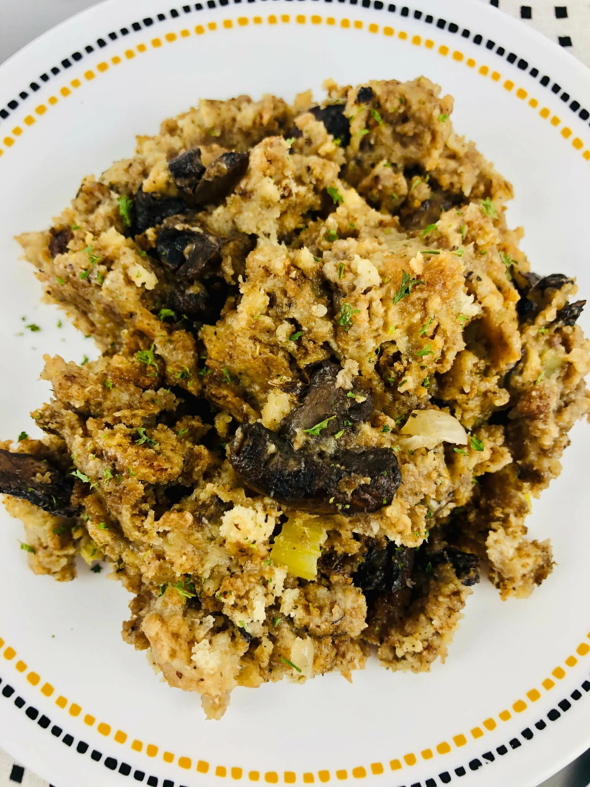 Slow Cooker Mushroom Stuffing