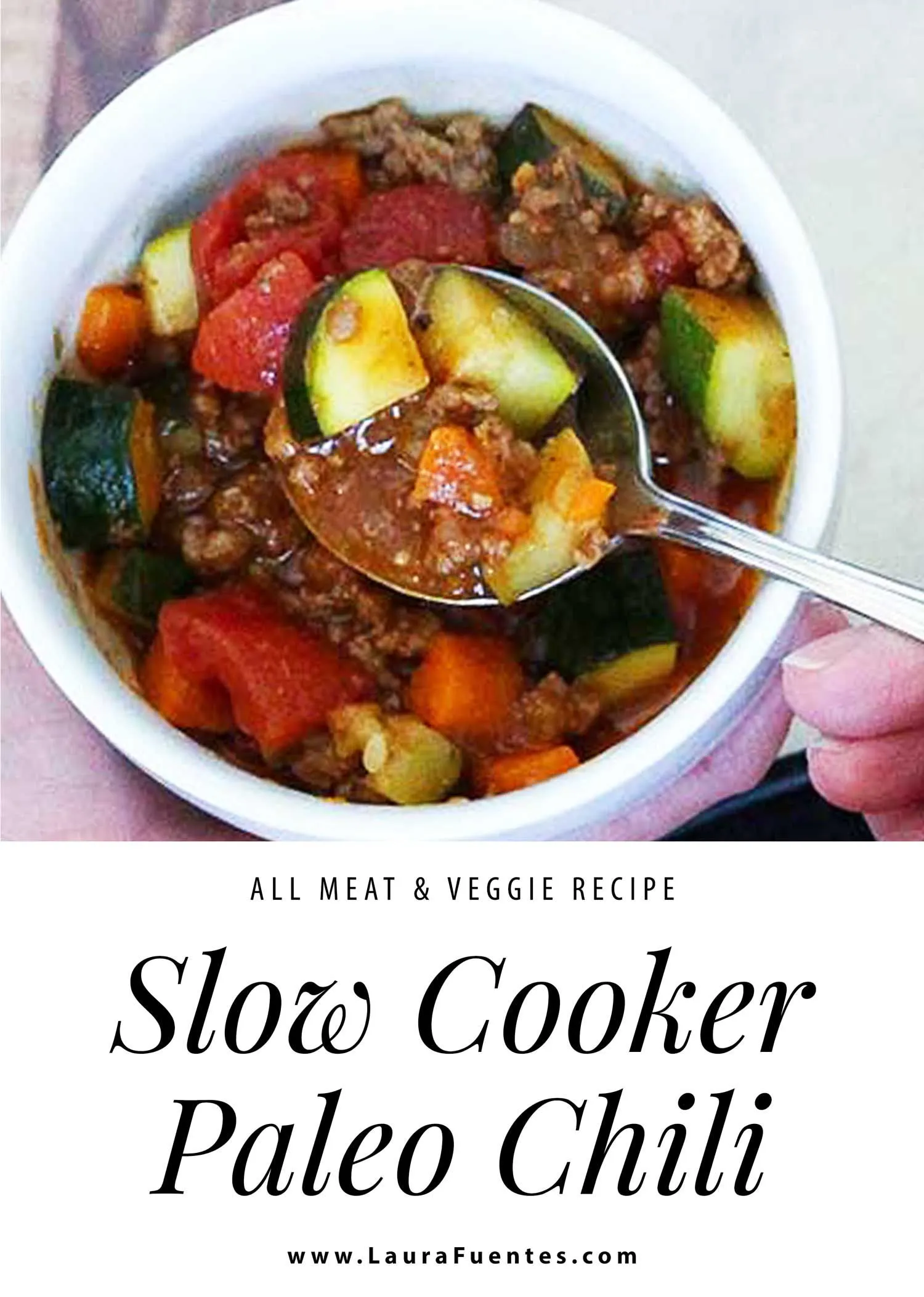 Slow Cooker Paleo Chili No Beans