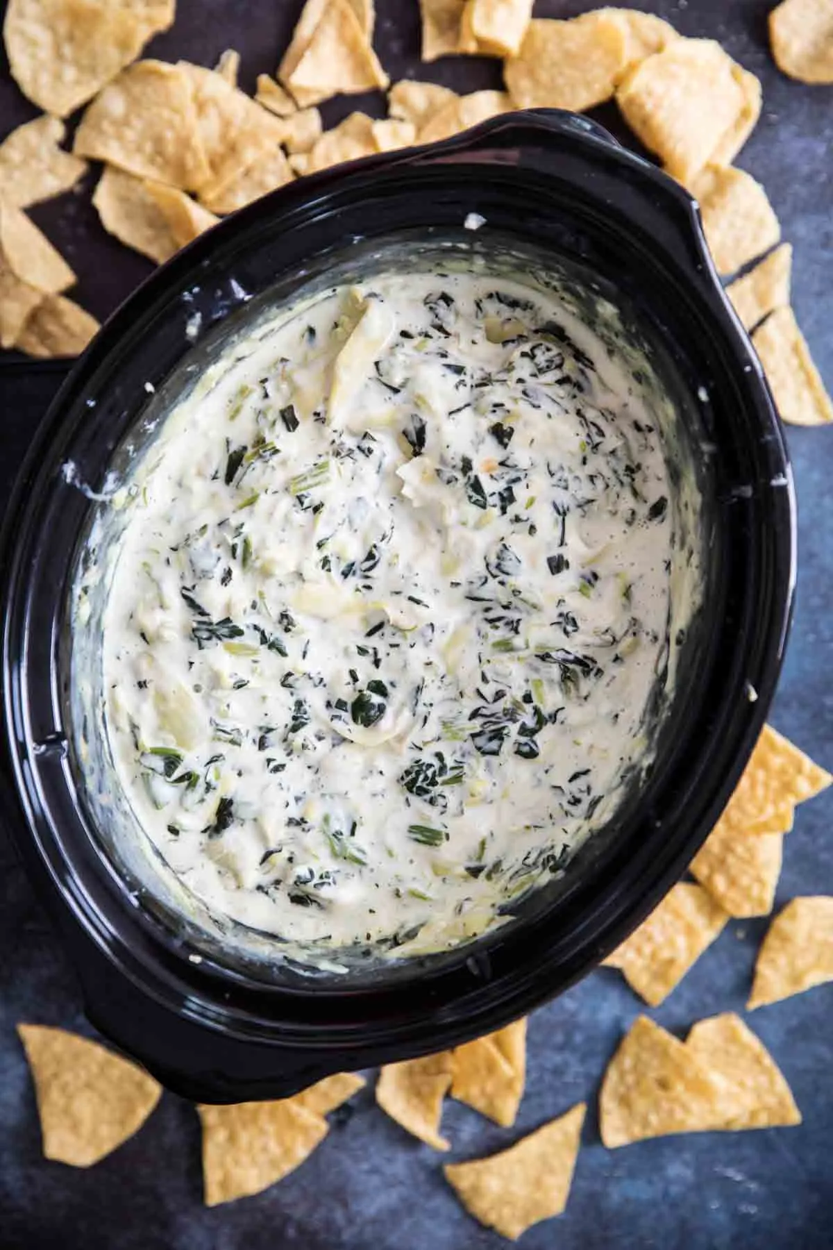Slow Cooker Spinach and Artichoke Dip
