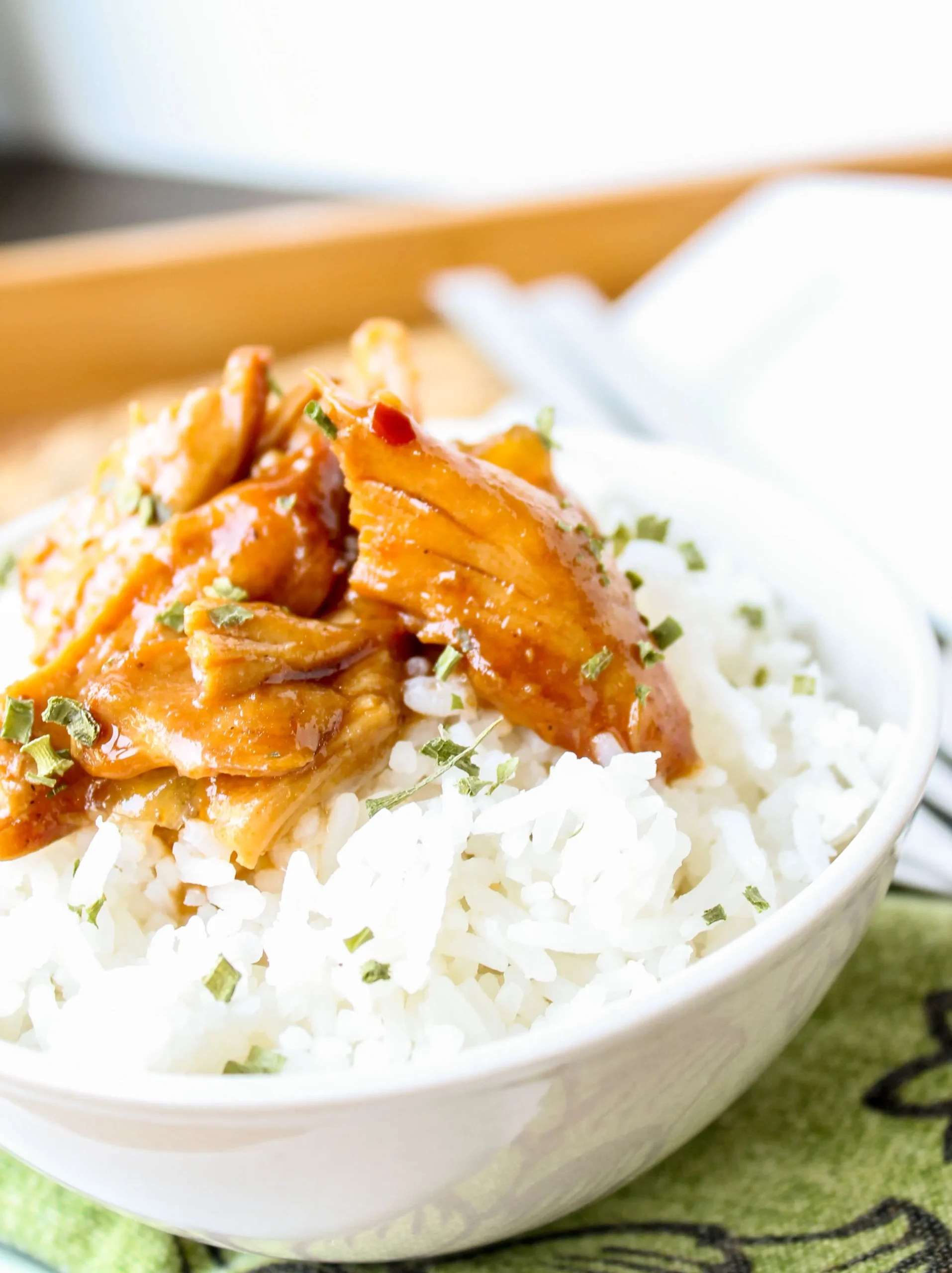 Slow Cooker Teriyaki Chicken Vegetable Rice Bowls