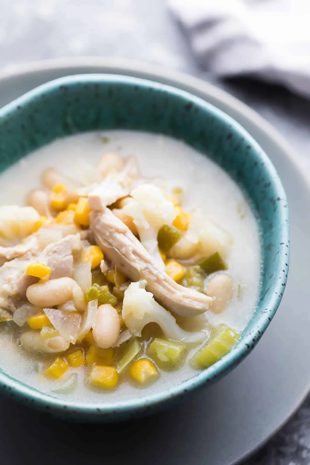 Slow Cooker White Chicken Chili Healthy Easy