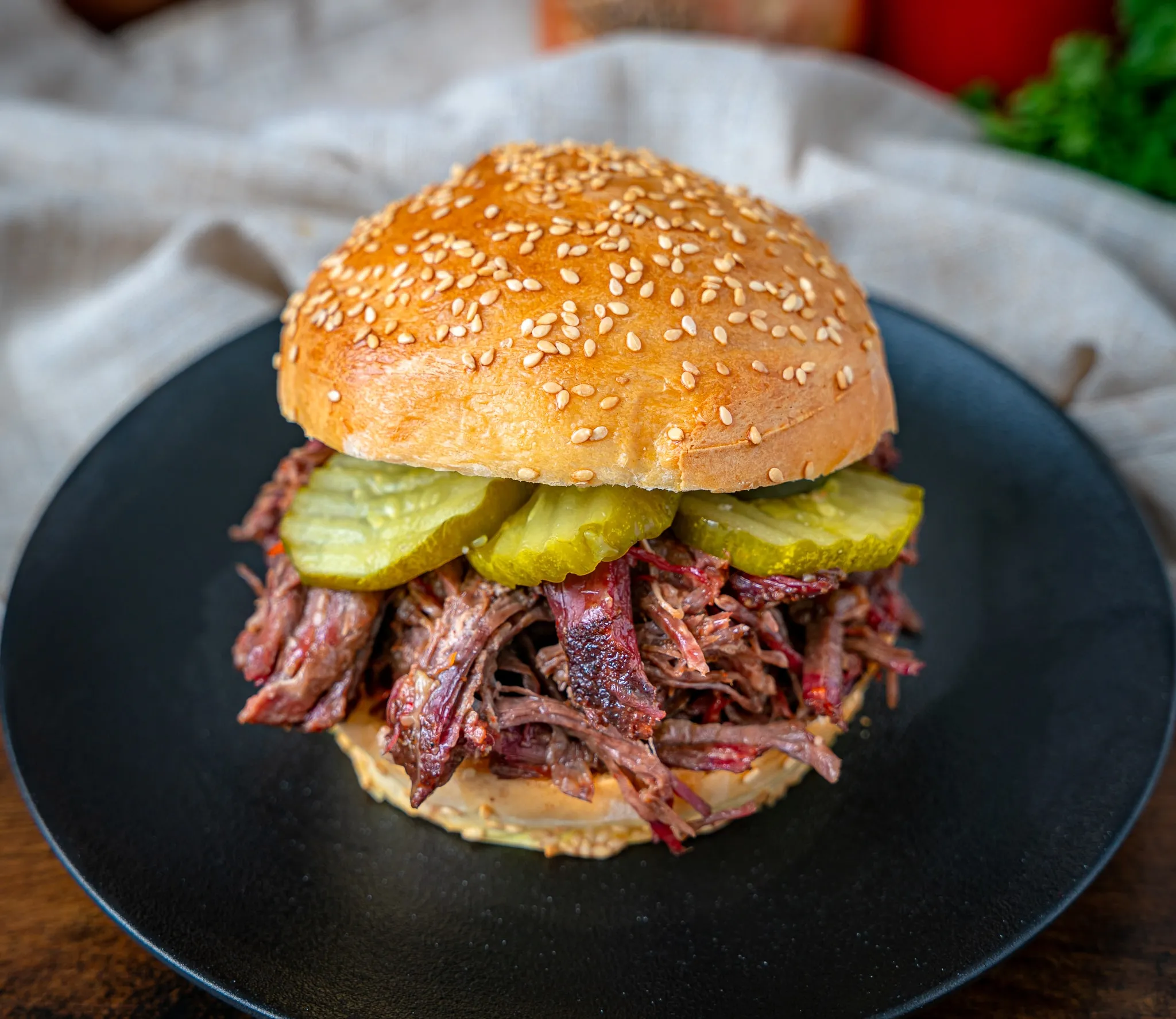 Smoked BBQ Beef Sandwiches