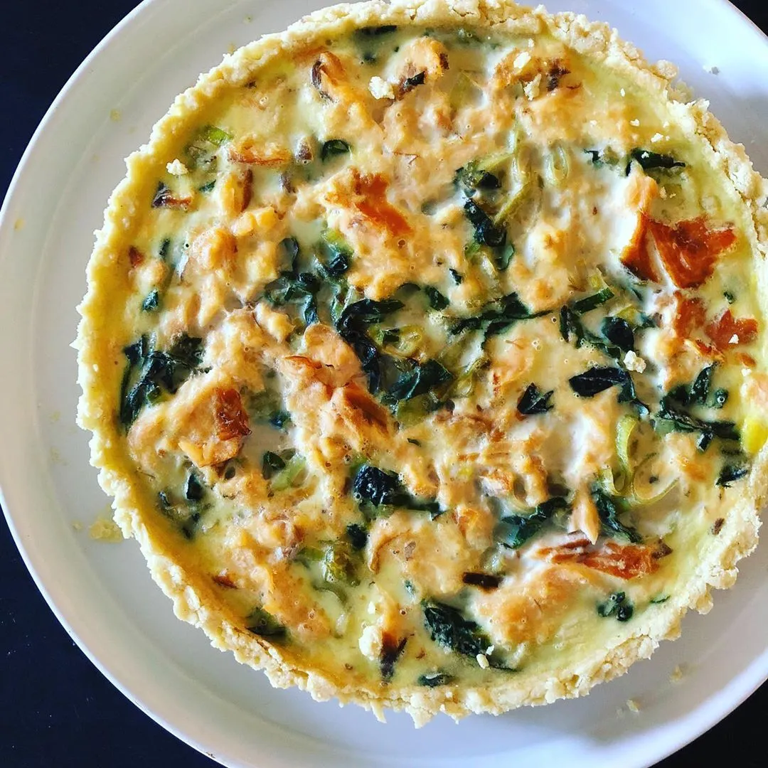 Smoked Salmon Quiche with Gluten Free Crust