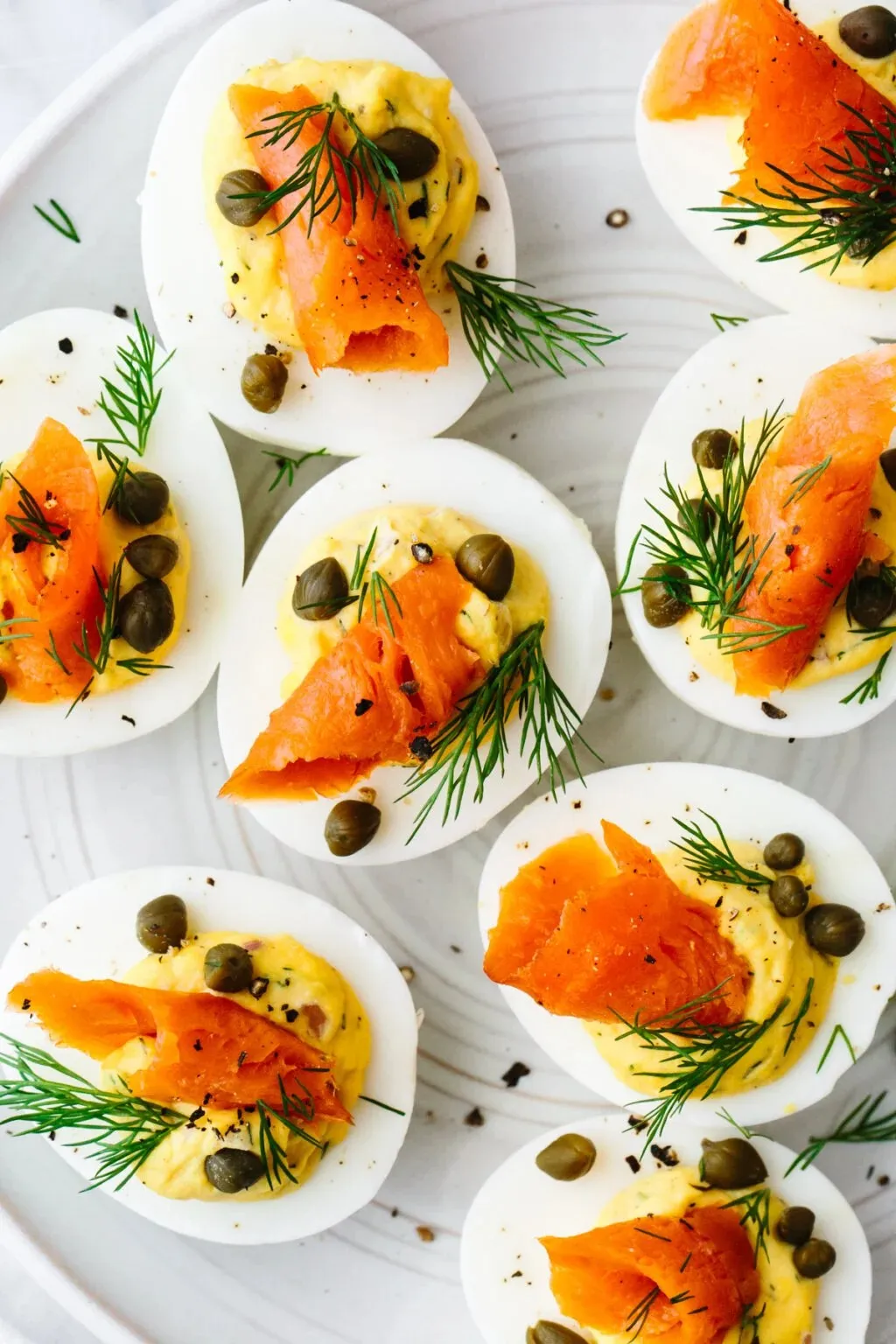 Smoked Salmon with Capers and Egg
