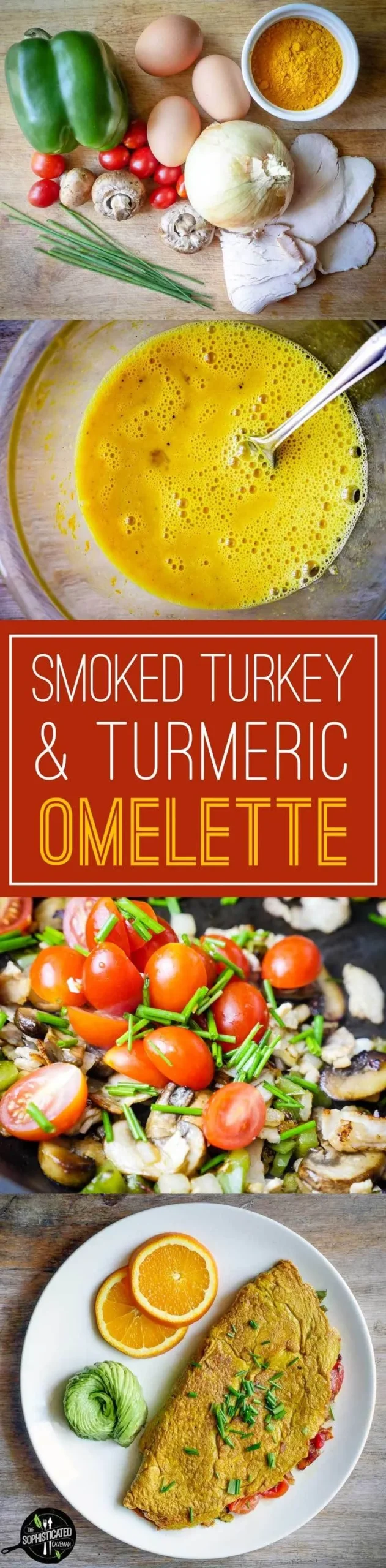 Smoked Turkey Turmeric Omelette