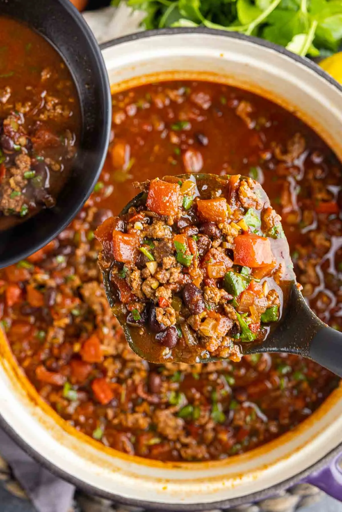 Smoky Chipotle Lentil and Bean Chili