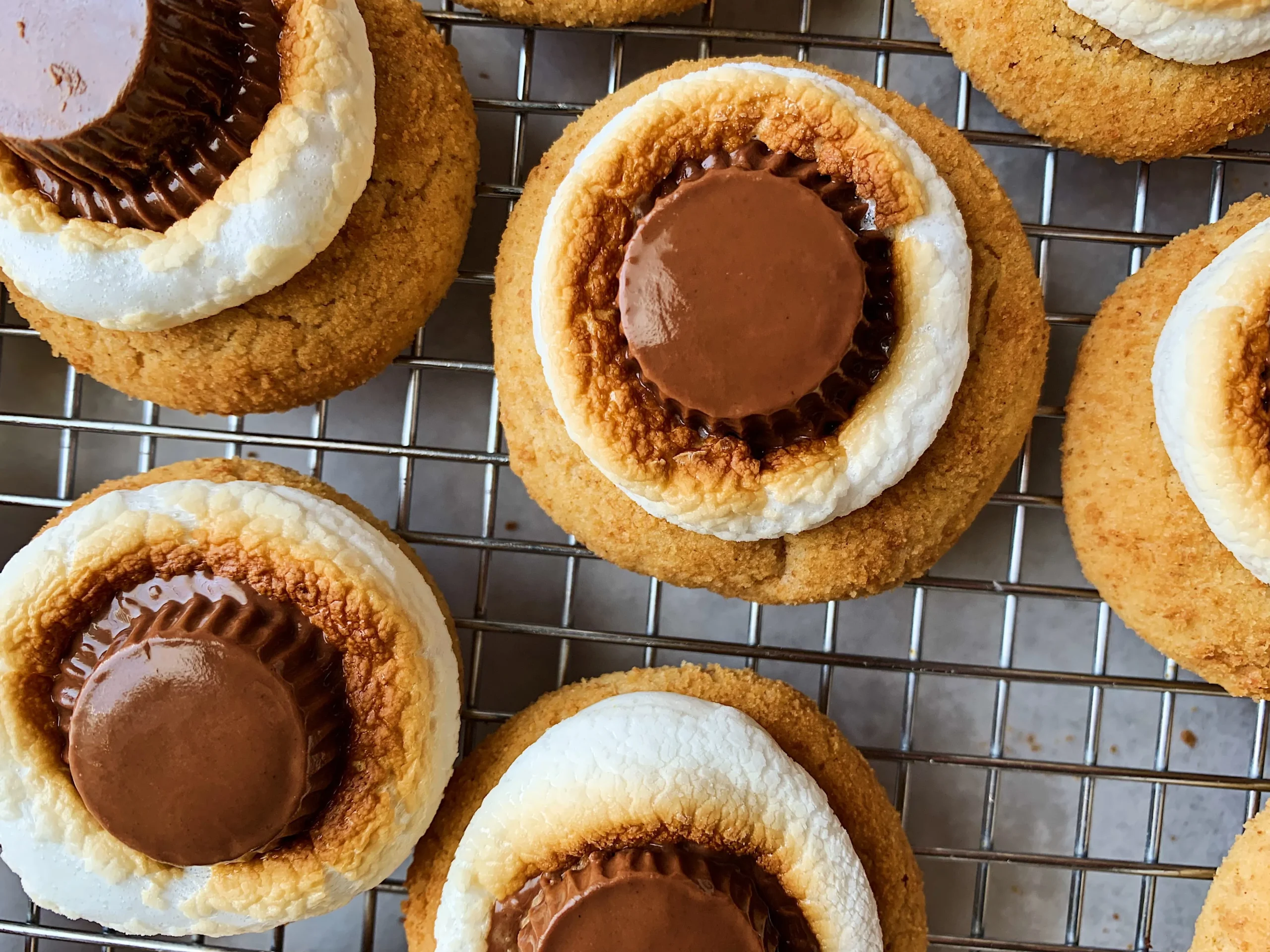Smores Peanut Butter Cup Mini Pies