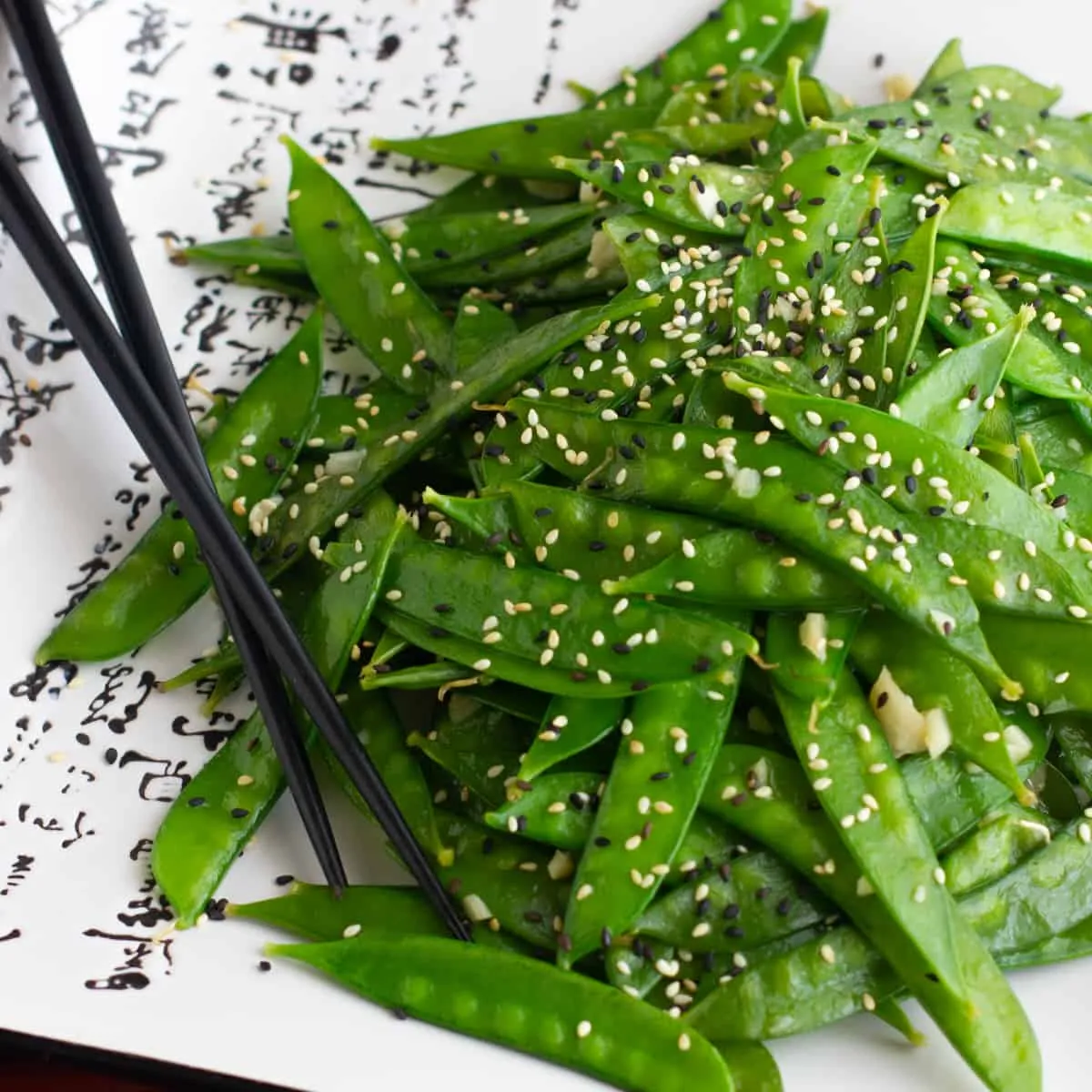Snow Pea and Sesame Rice Pilaf