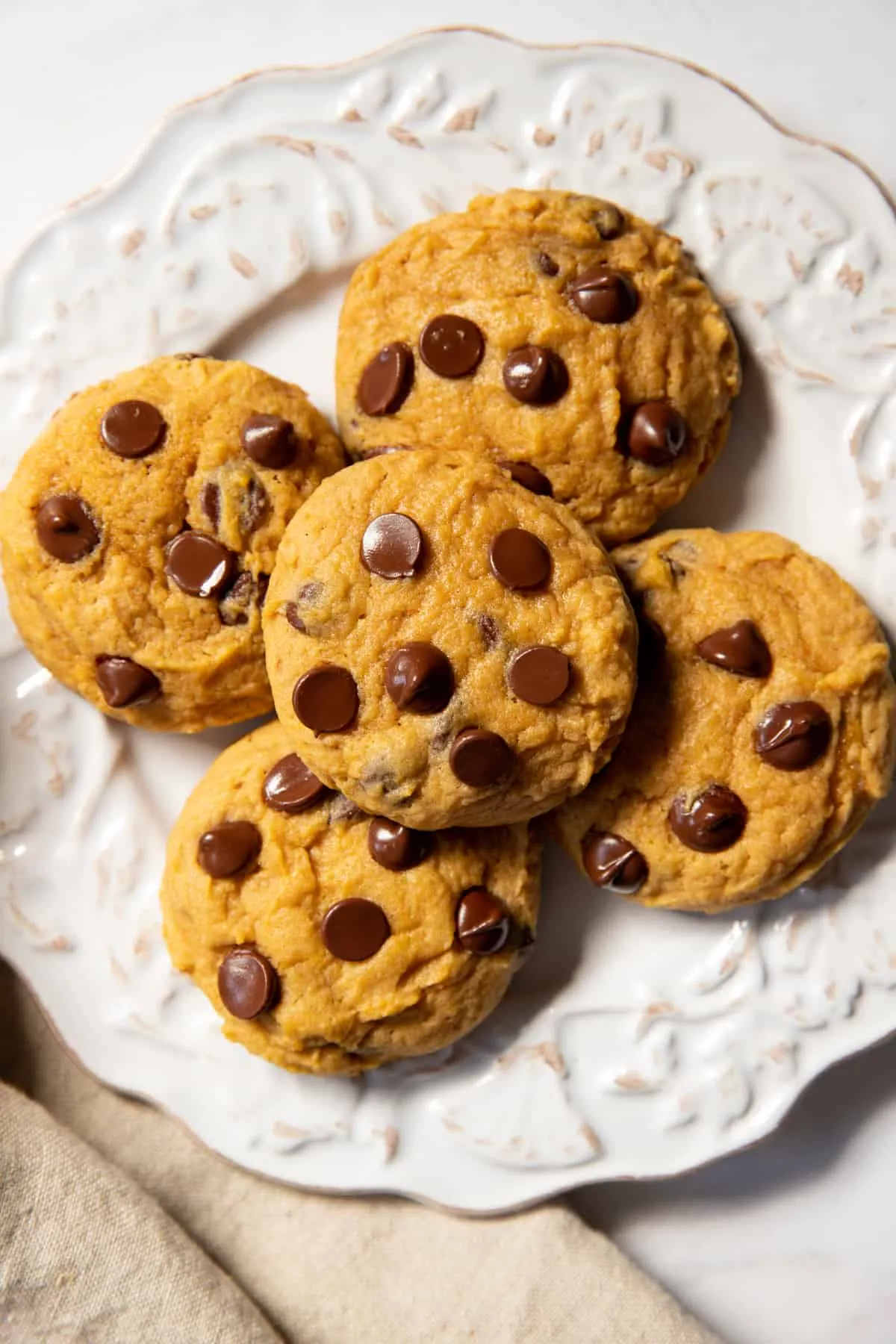 Soft Pumpkin Chocolate Chip Cookies