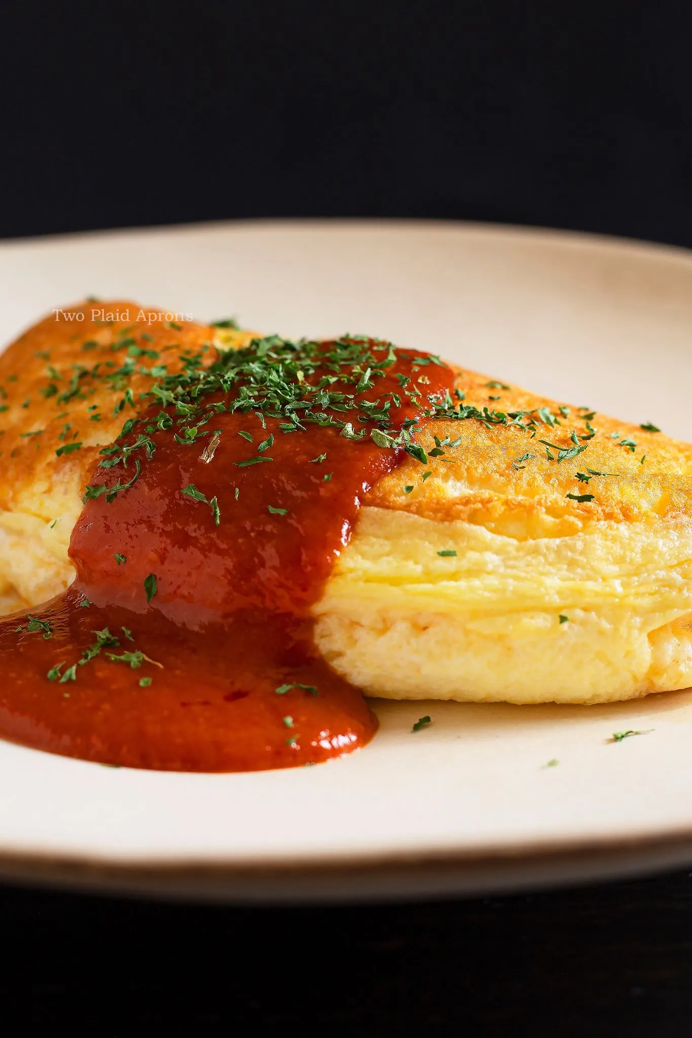 Souffle Omelette with Special Tomato Sauce