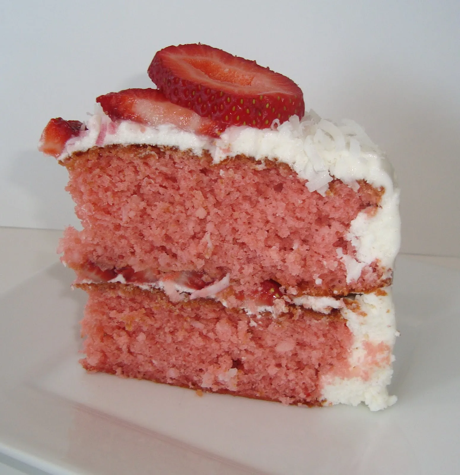 Southern Strawberry Cake with Coconut