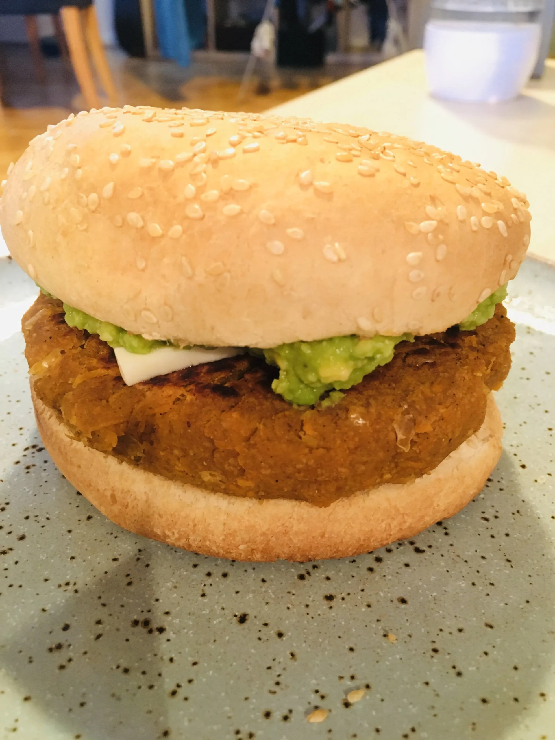 Southwest Sweet Potato Bean Burger