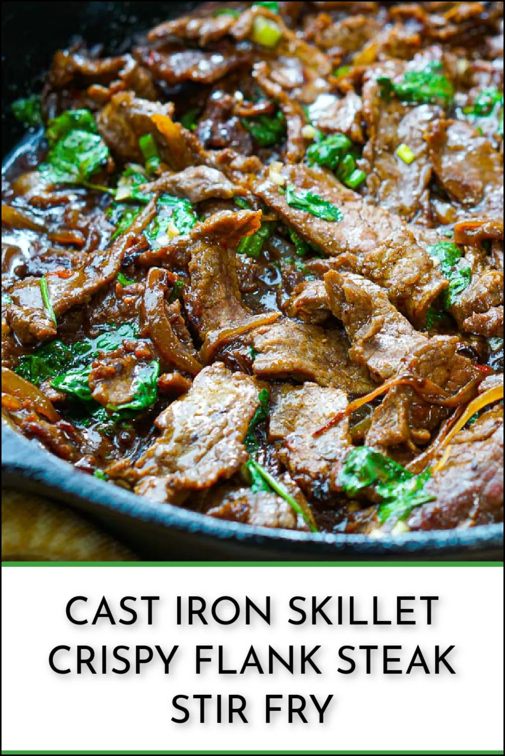 Soy Marinated Flank Steak Stir Fry