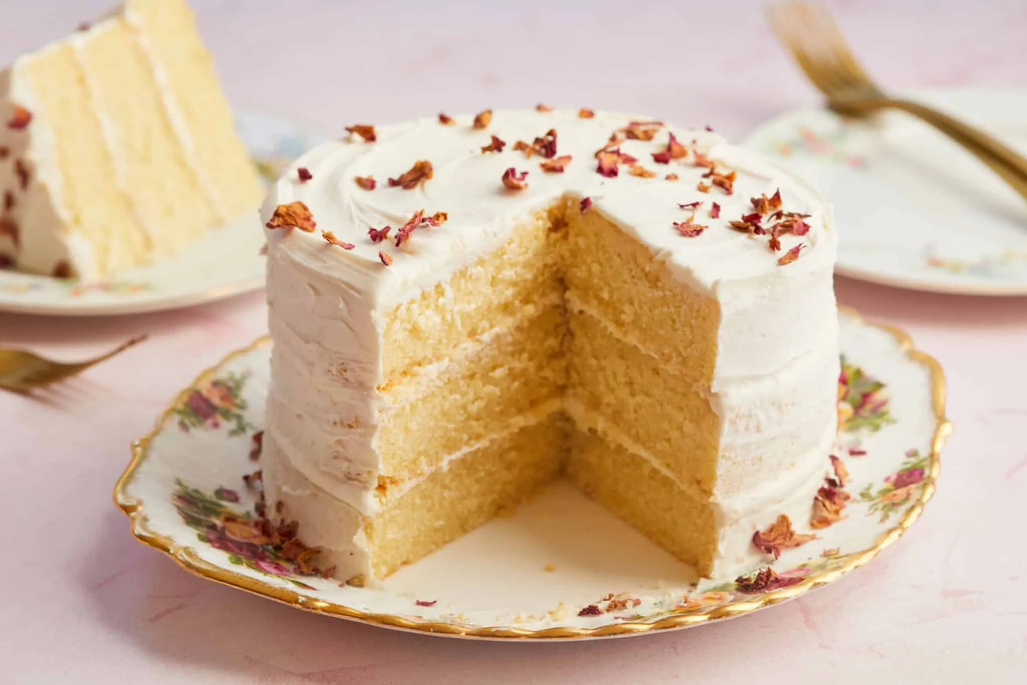 Spice Cake with Citrus Filling and White Icing