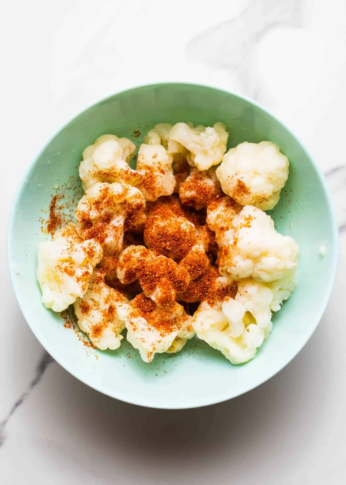 Spiced Air Fryer Frozen Cauliflower