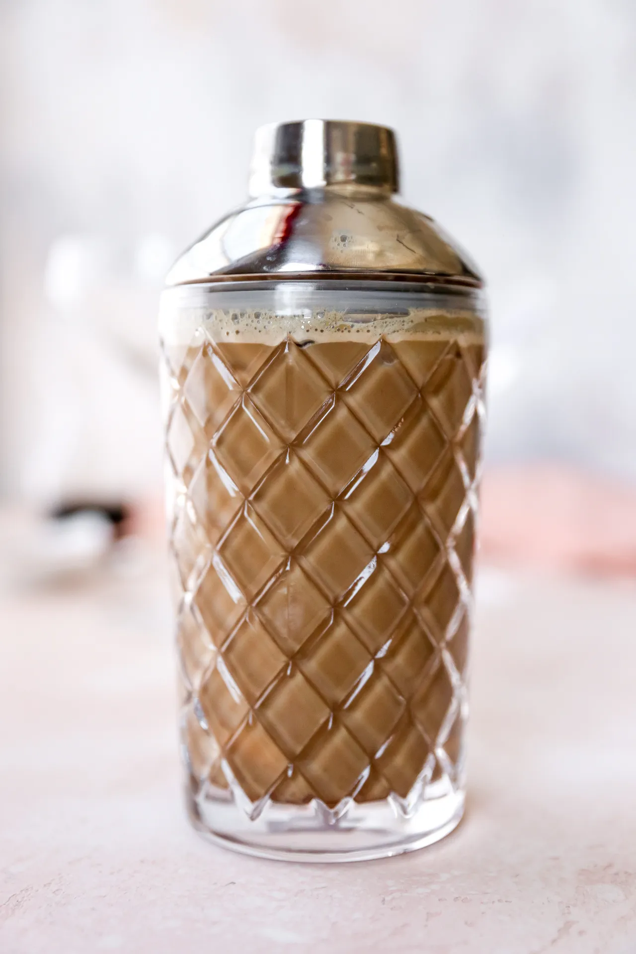 Spiced Chocolate Espresso Martini with Cinnamon Whipped Cream