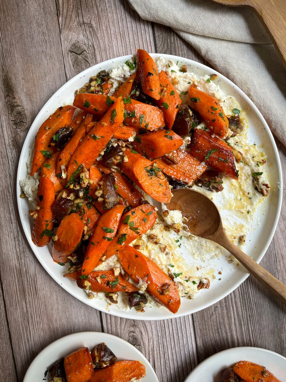 Spiced Maple Roasted Baby Carrots with Toasted Coconut (Gluten Free, Vegan)