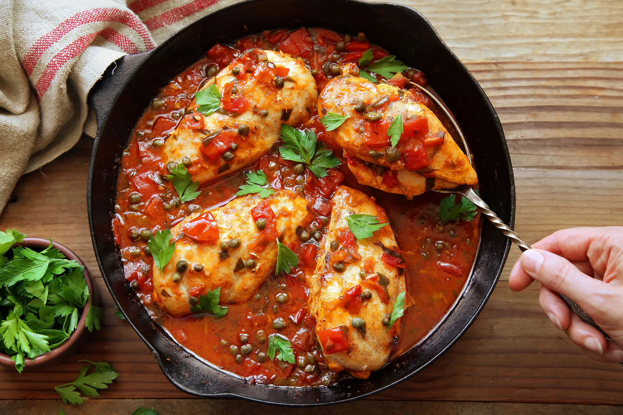 Spicy Chicken in Tomatoes