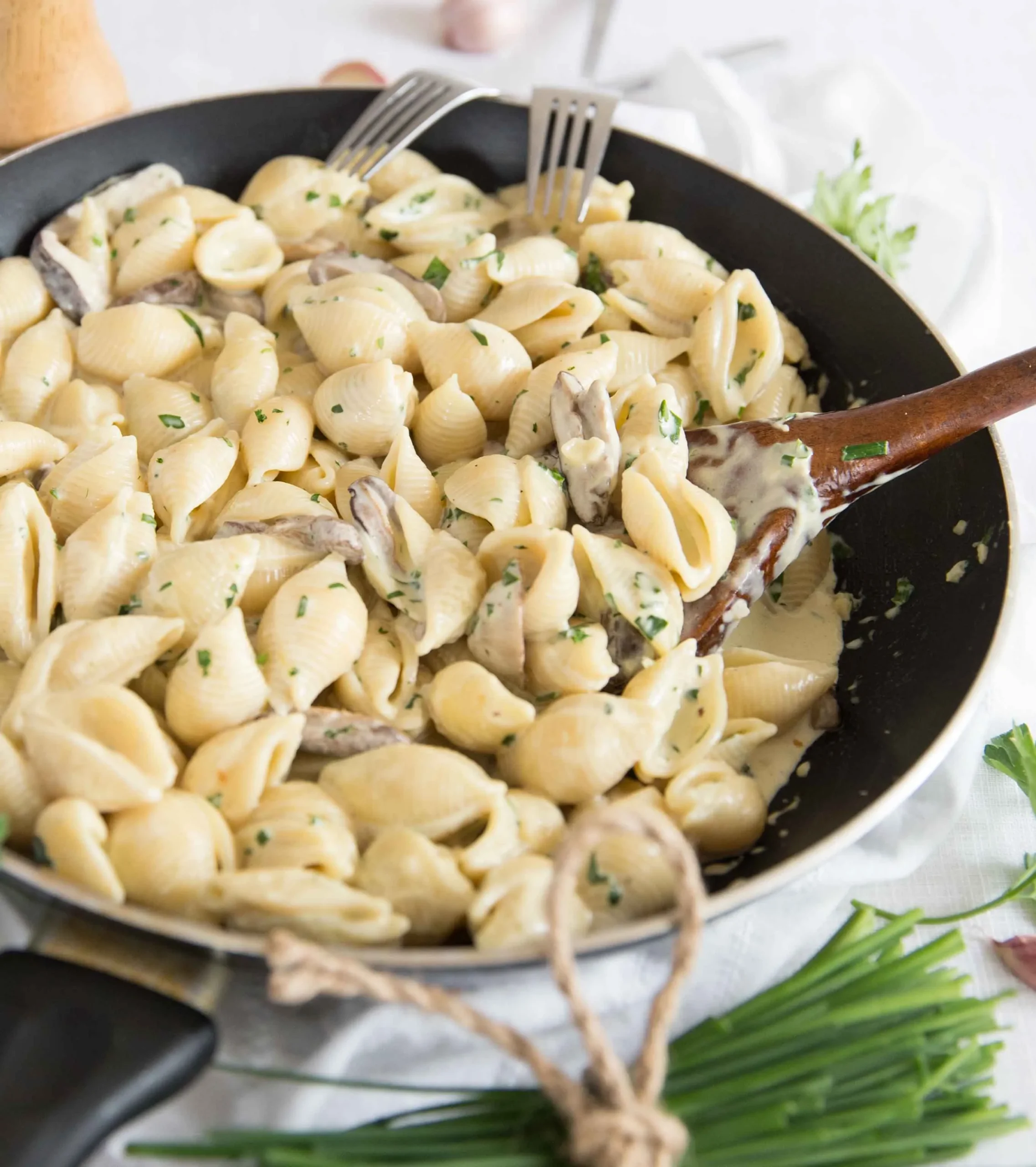 Spicy Creamy Mushroom Pasta