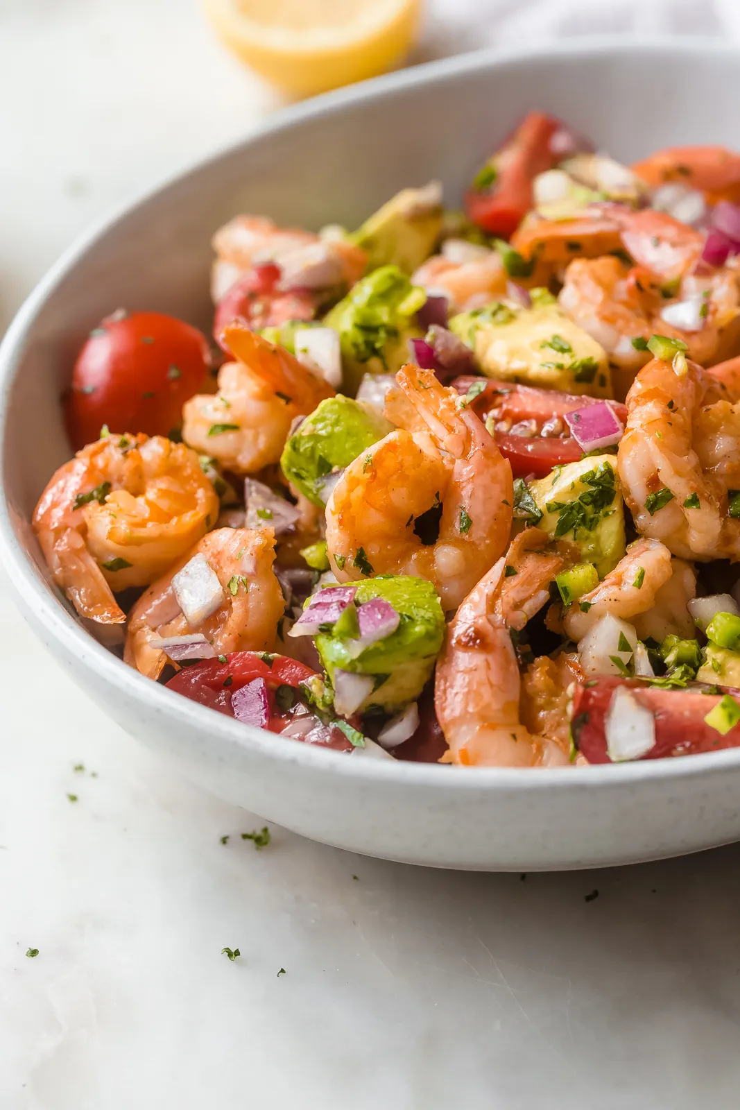 Spicy Lemon Shrimp Salad