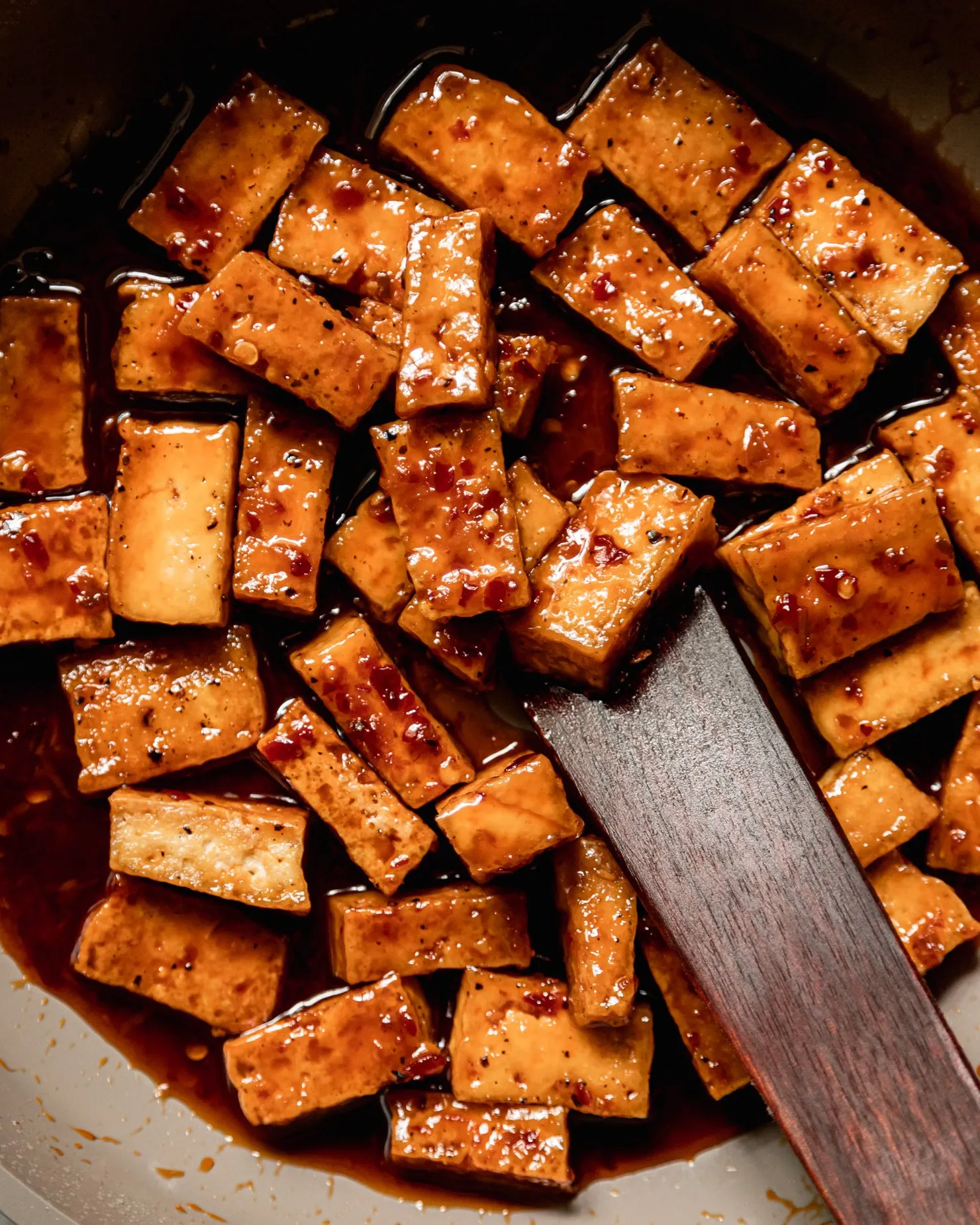 Spicy Maple Tofu Bowls with Golden Garlic Rice