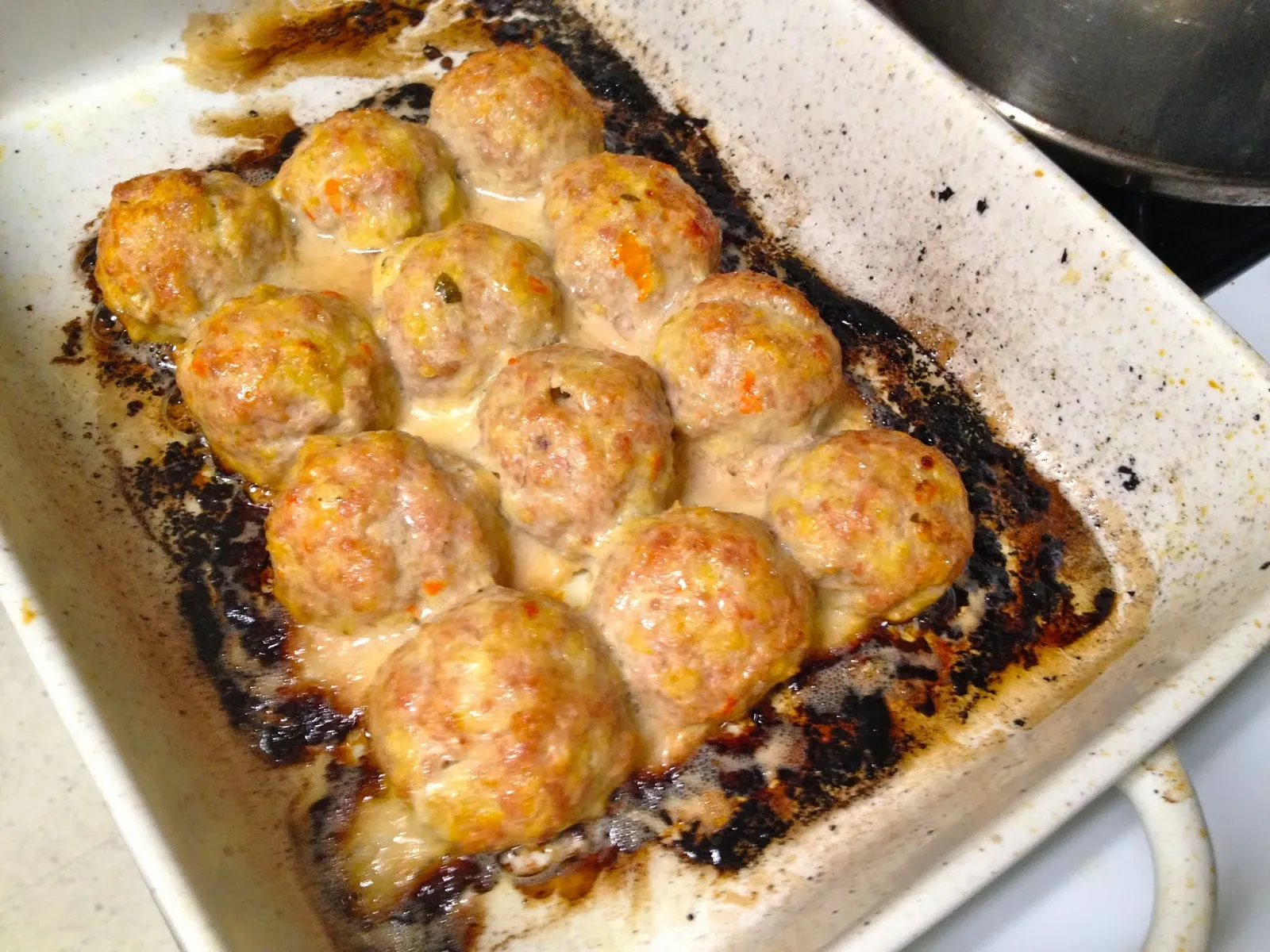 Spicy Pork Meatballs with Parmesan Risotto