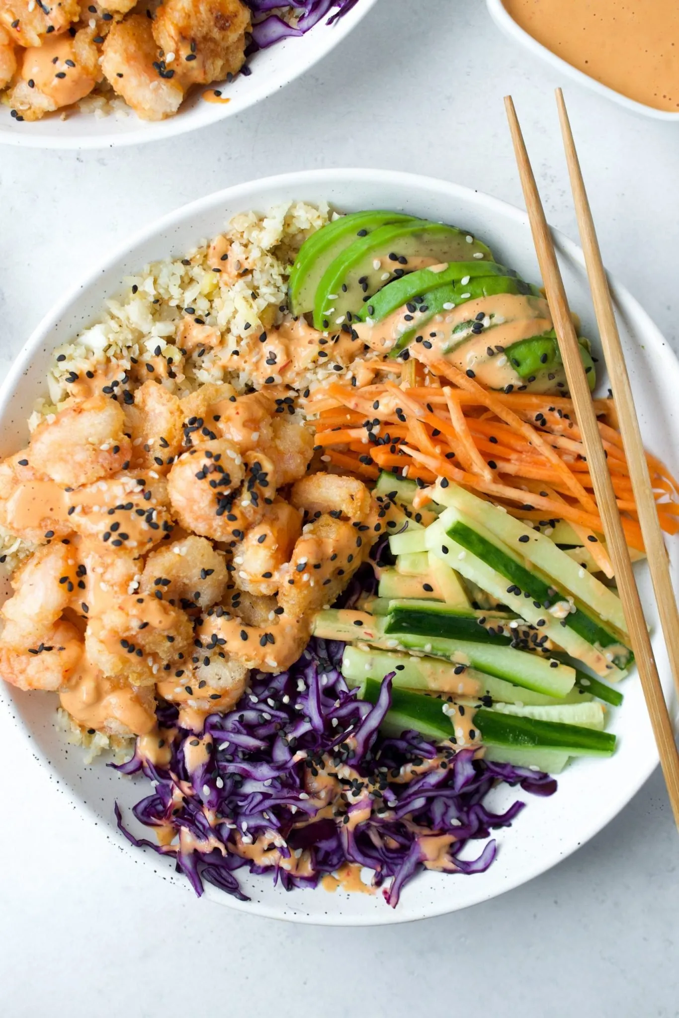 Spicy Shrimp Sushi Bowl