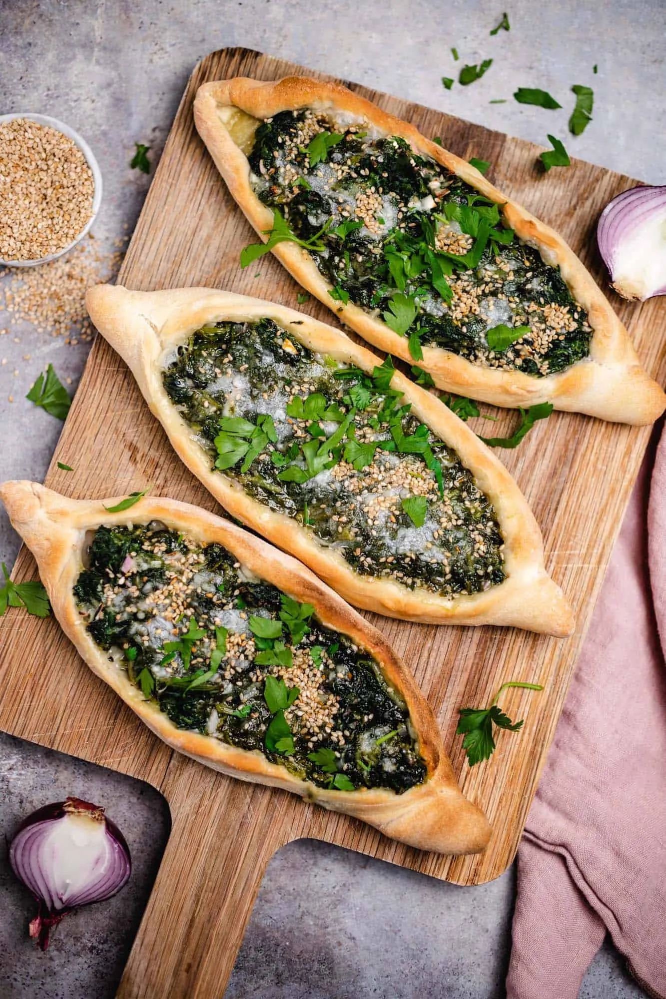Spinach and Feta Pide