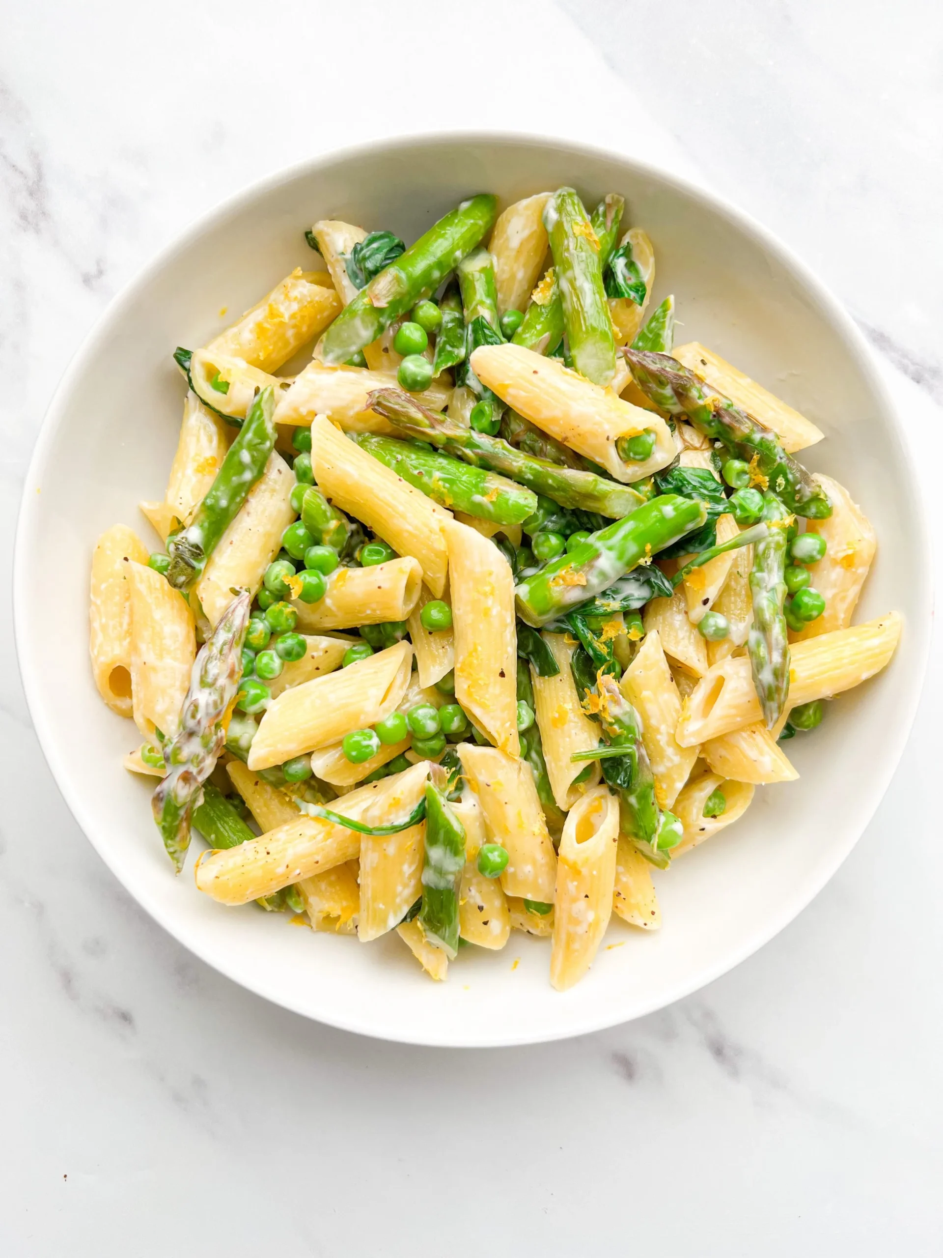 Spring Pea and Asparagus Pasta