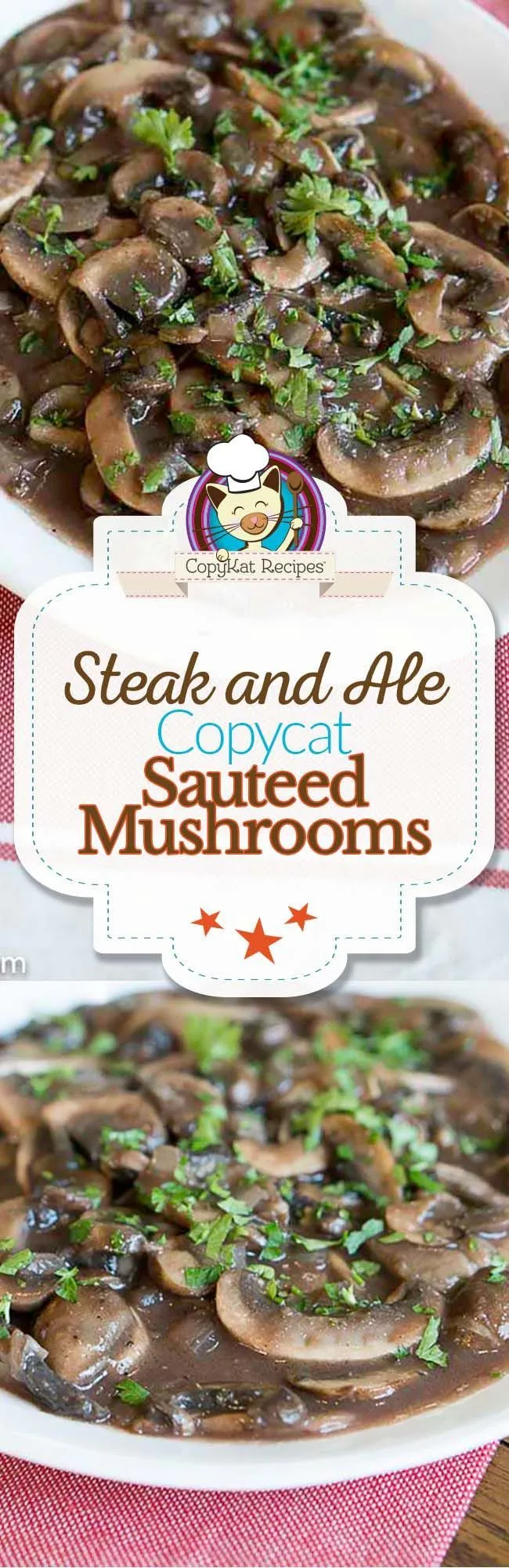Steak and Ale Sauteed Mushrooms