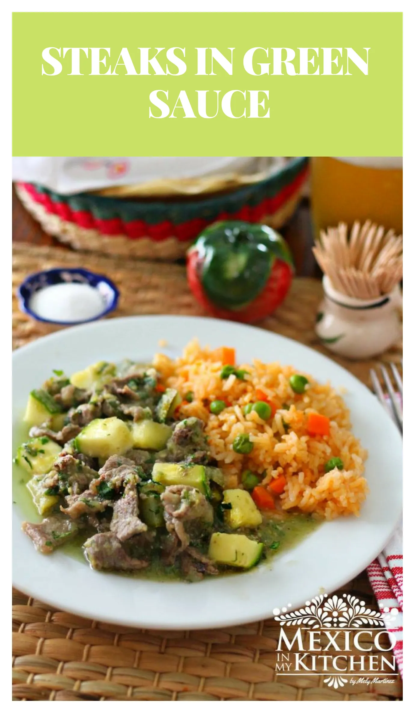 Steaks in Green Sauce