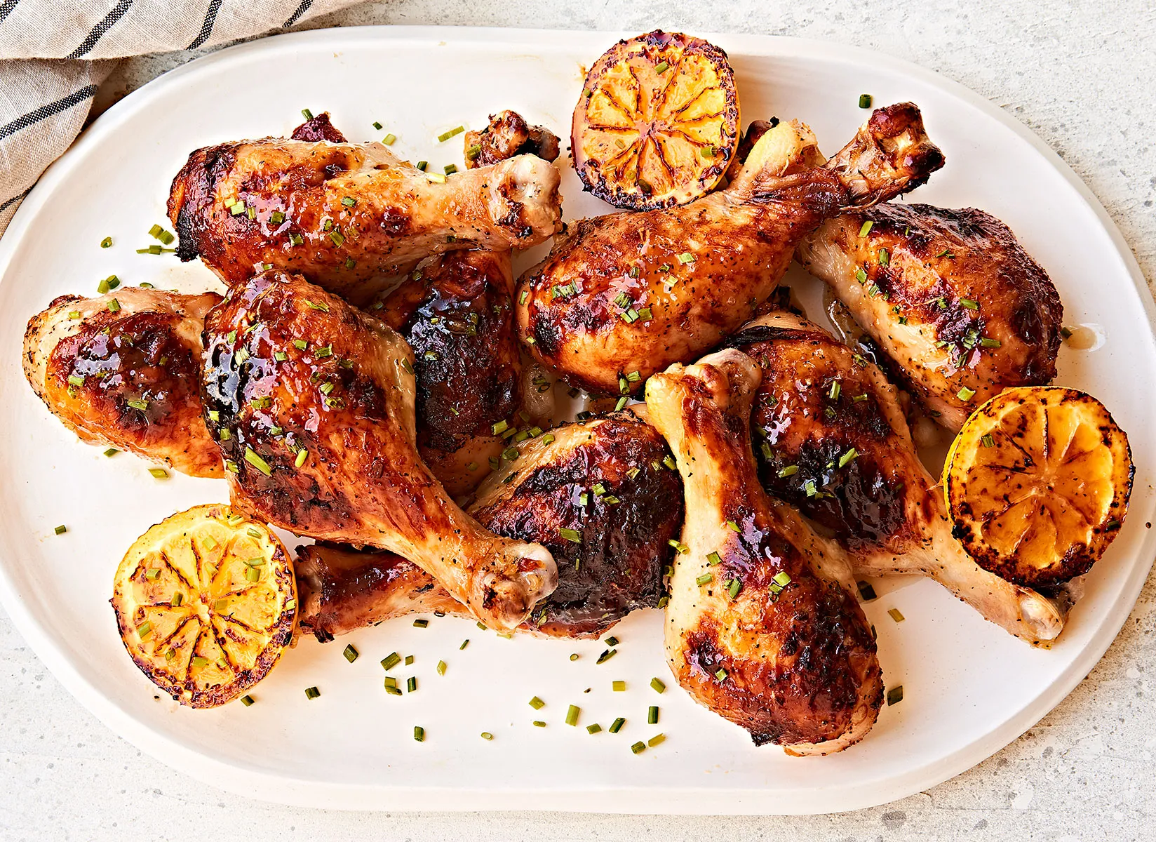 Sticky Lemon Honey Chicken Drumsticks