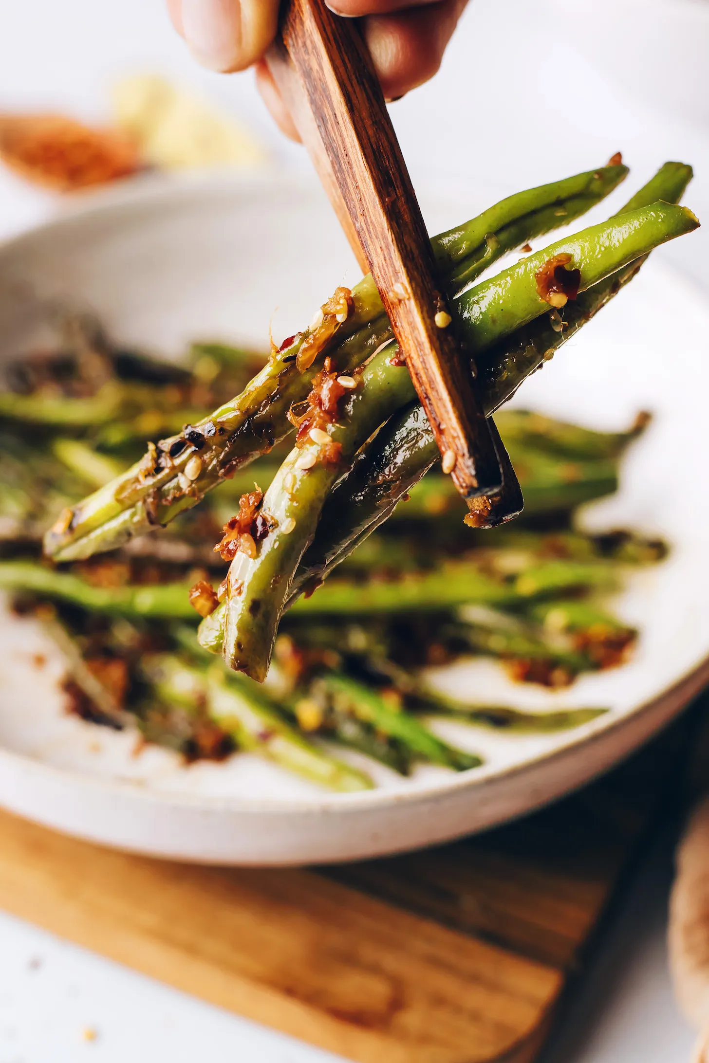 Stir Fried Green Beans with Ginger and Garlic