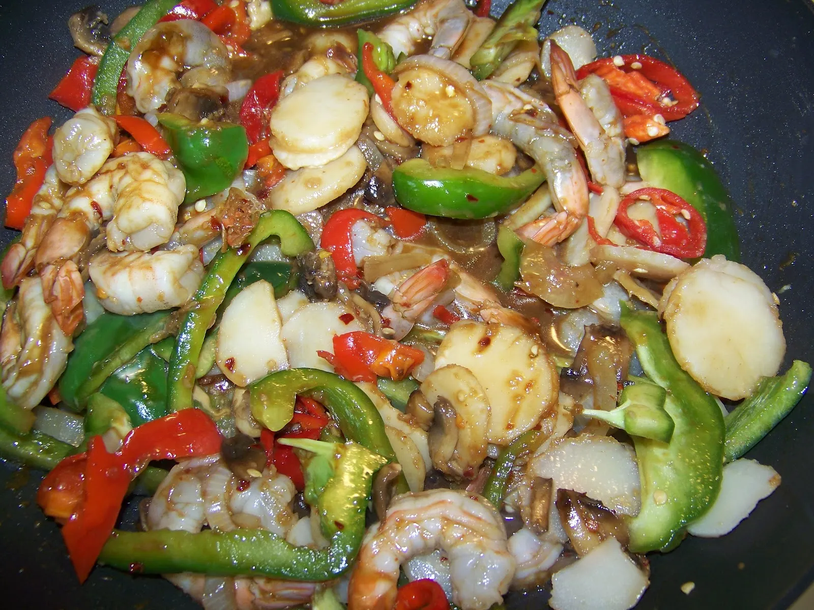 Stir Fried Shrimp Chestnuts