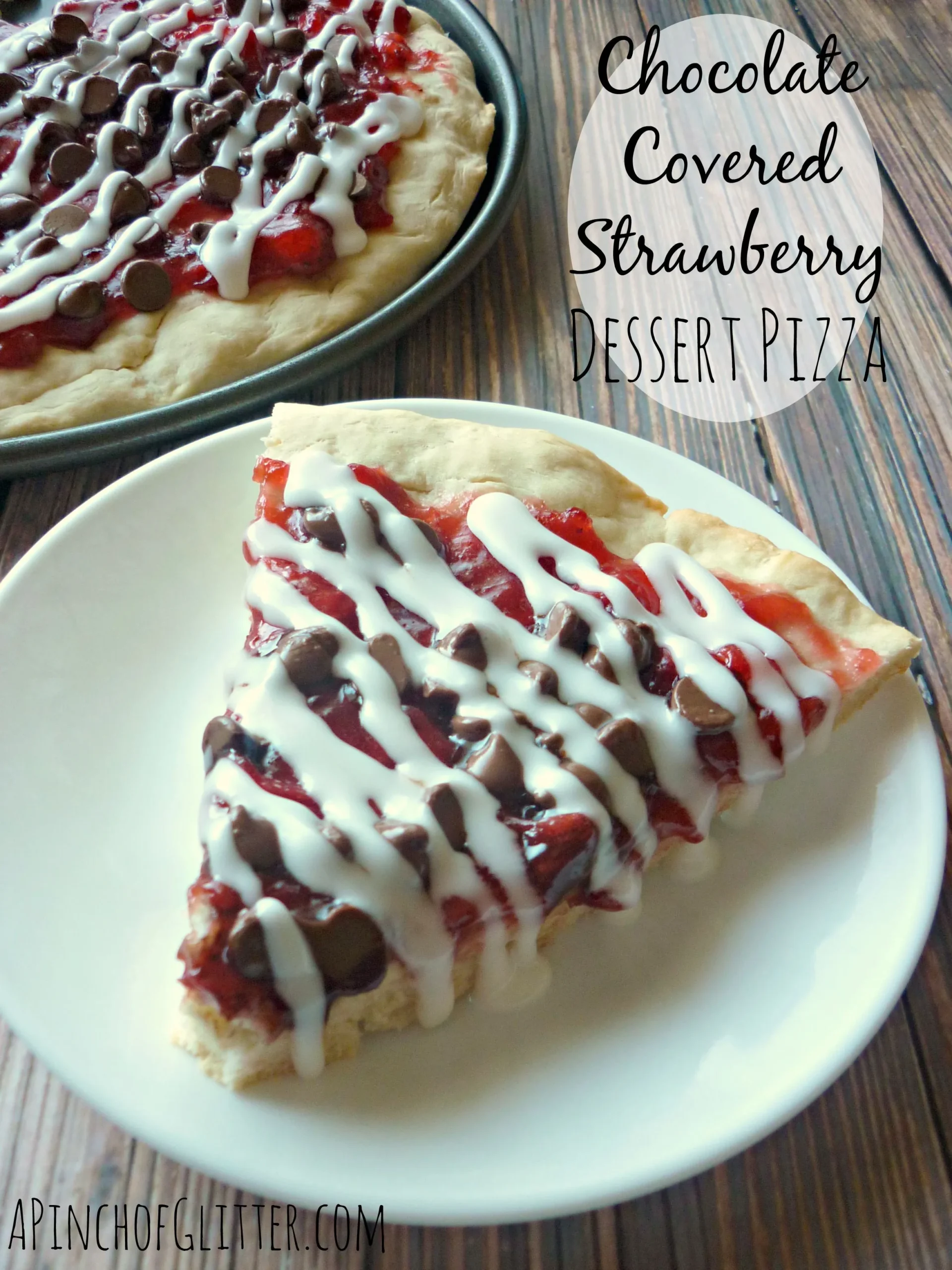 Strawberry Chocolate Truffle Pizza