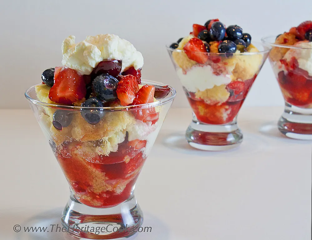 Strawberry Shortcake with White Chocolate Whipped Cream