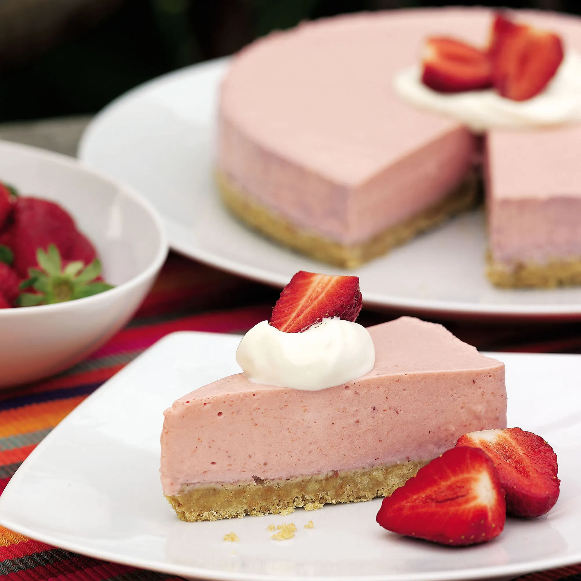 Strawberry Yogurt Mousse Cake
