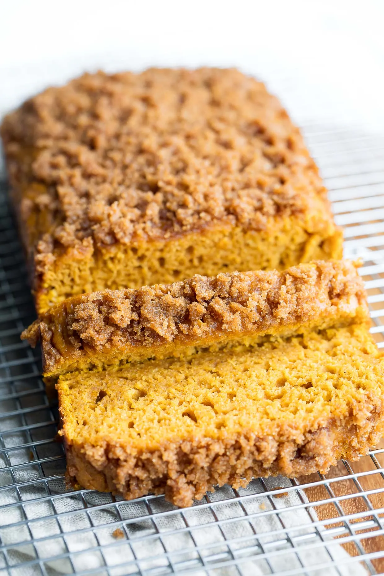 Streusel Topped Pumpkin Bread