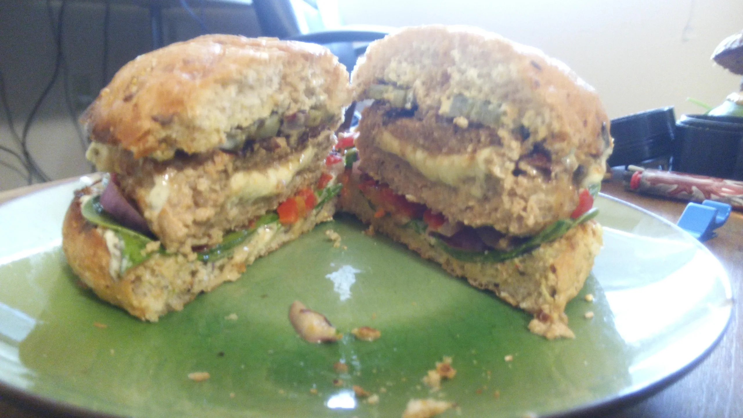 Stuffed Italian Turkey Burgers