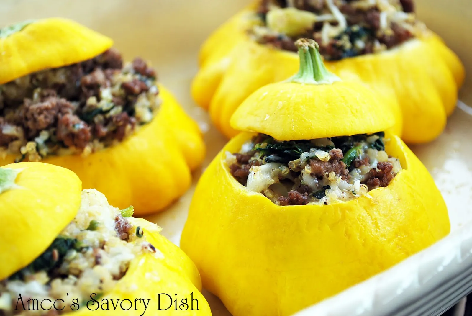 Stuffed Patty Pan Squash