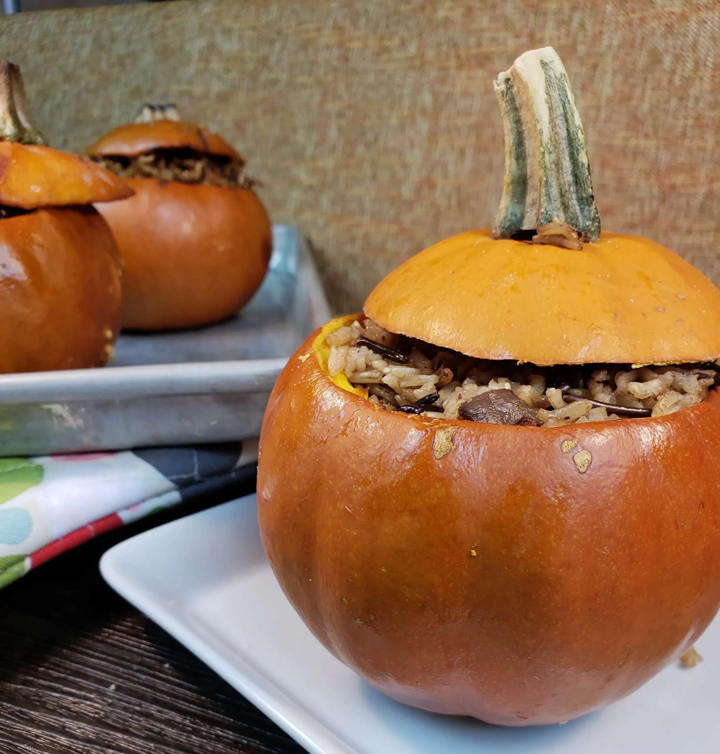 Stuffed Pumpkin (Vegan, Gluten Free)