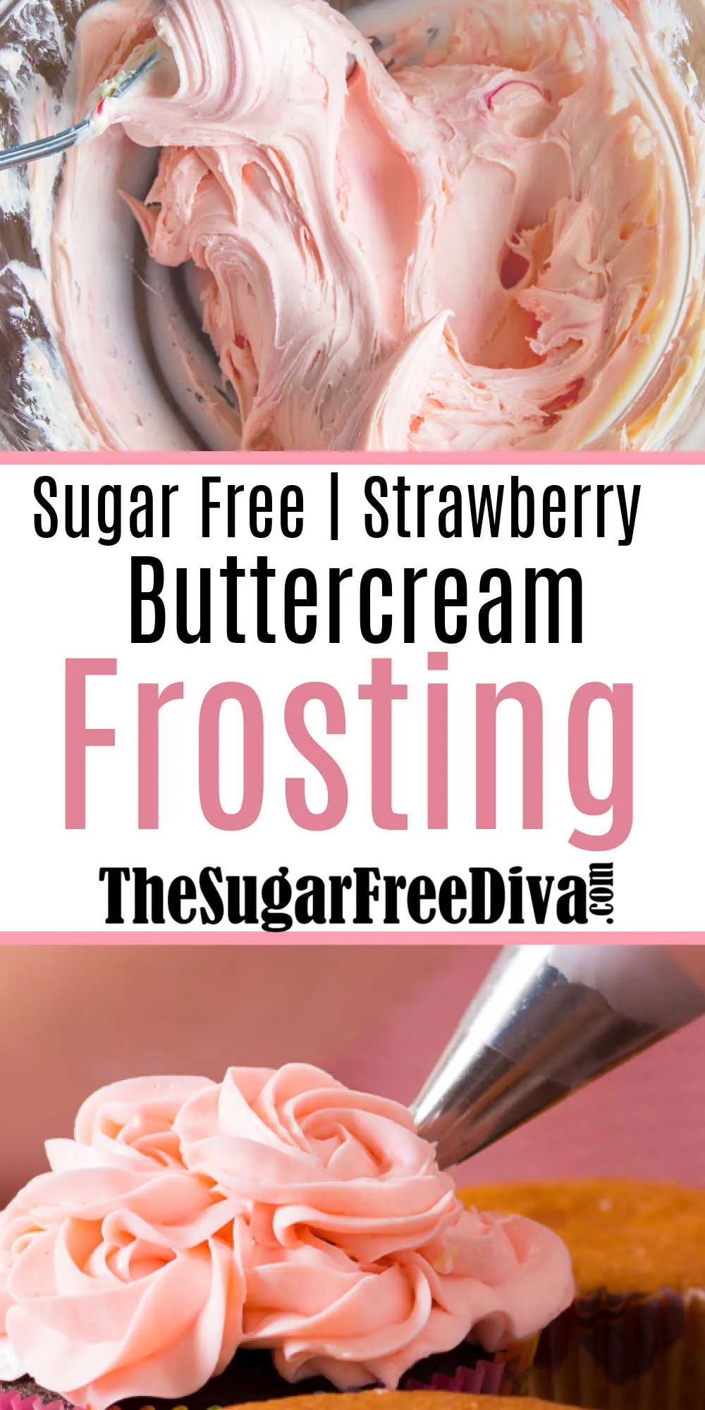 Sugar Free Strawberry Buttercream