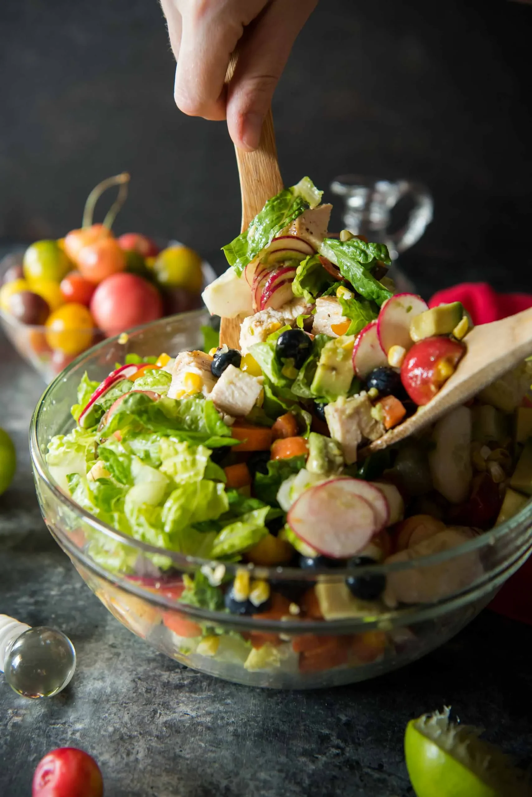 Summer Chopped Salad with Honey Lime Vinaigrette