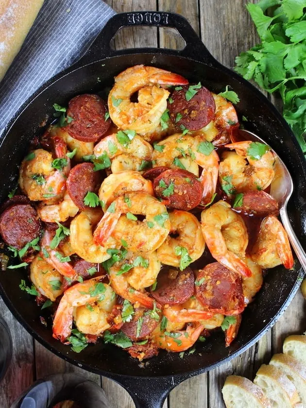Sun Dried Tomato Chorizo Garlic Shrimp