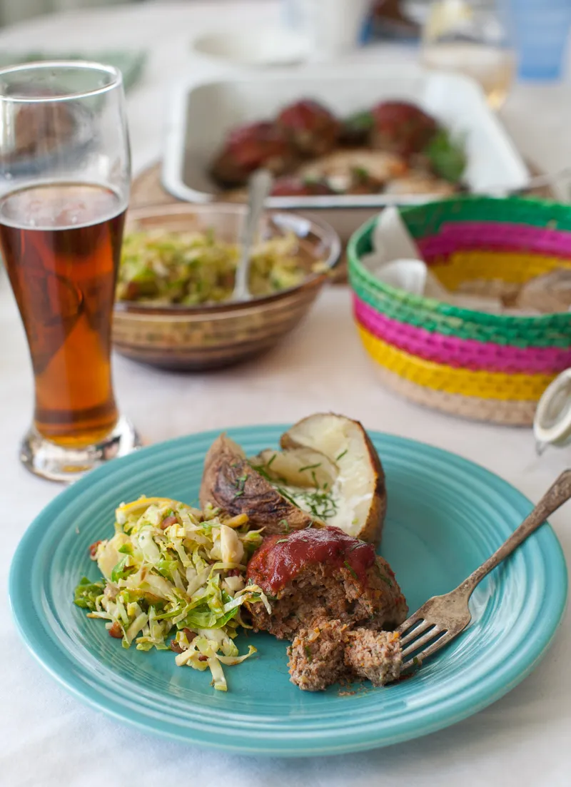 Sunday Dinner Tomato Glazed Mini Meatloaves