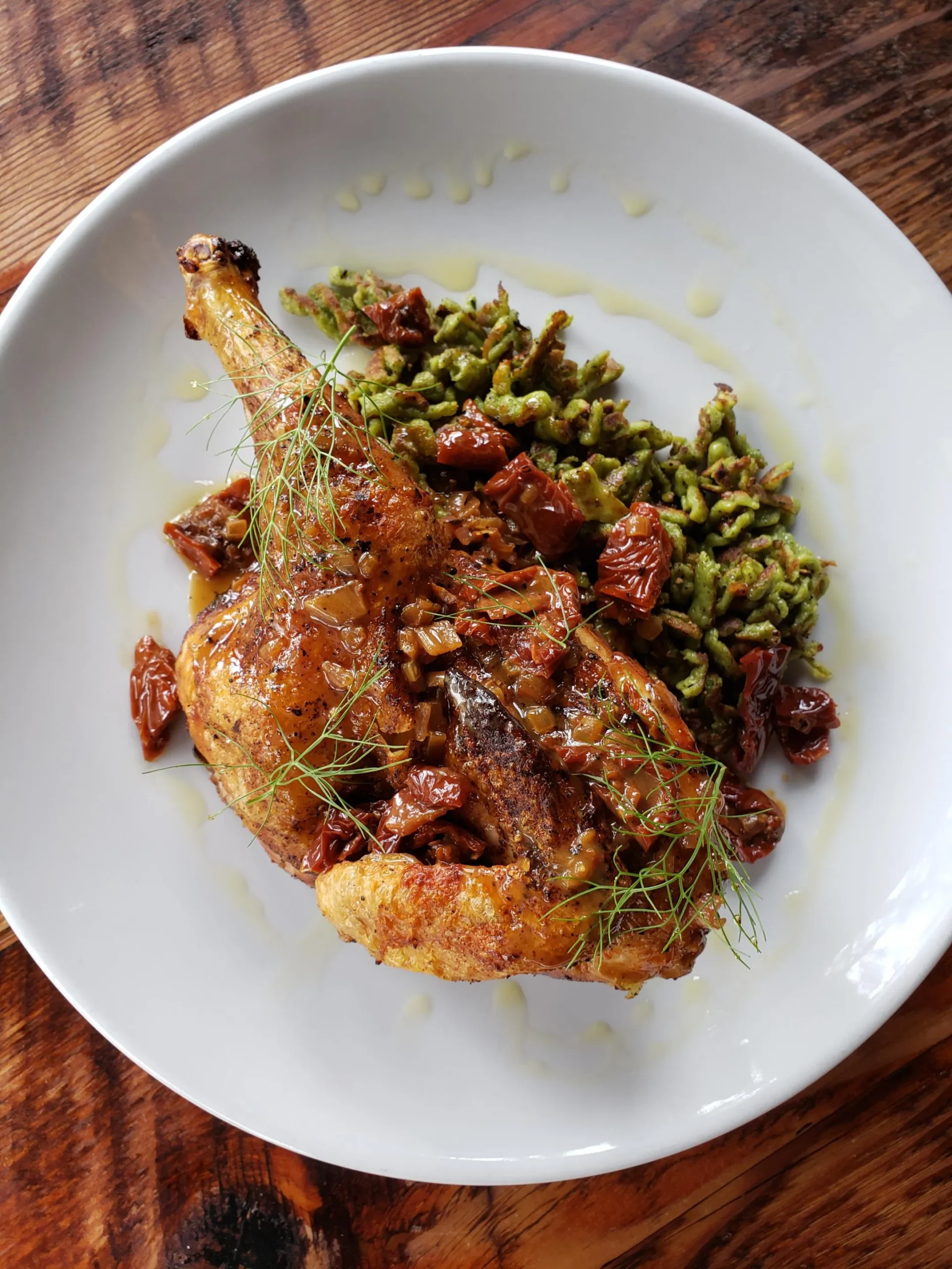 Sundried Tomato Pan Roasted Chicken