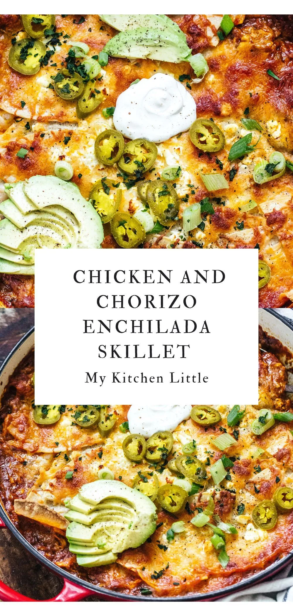 Super Easy Chicken Enchilada Skillet
