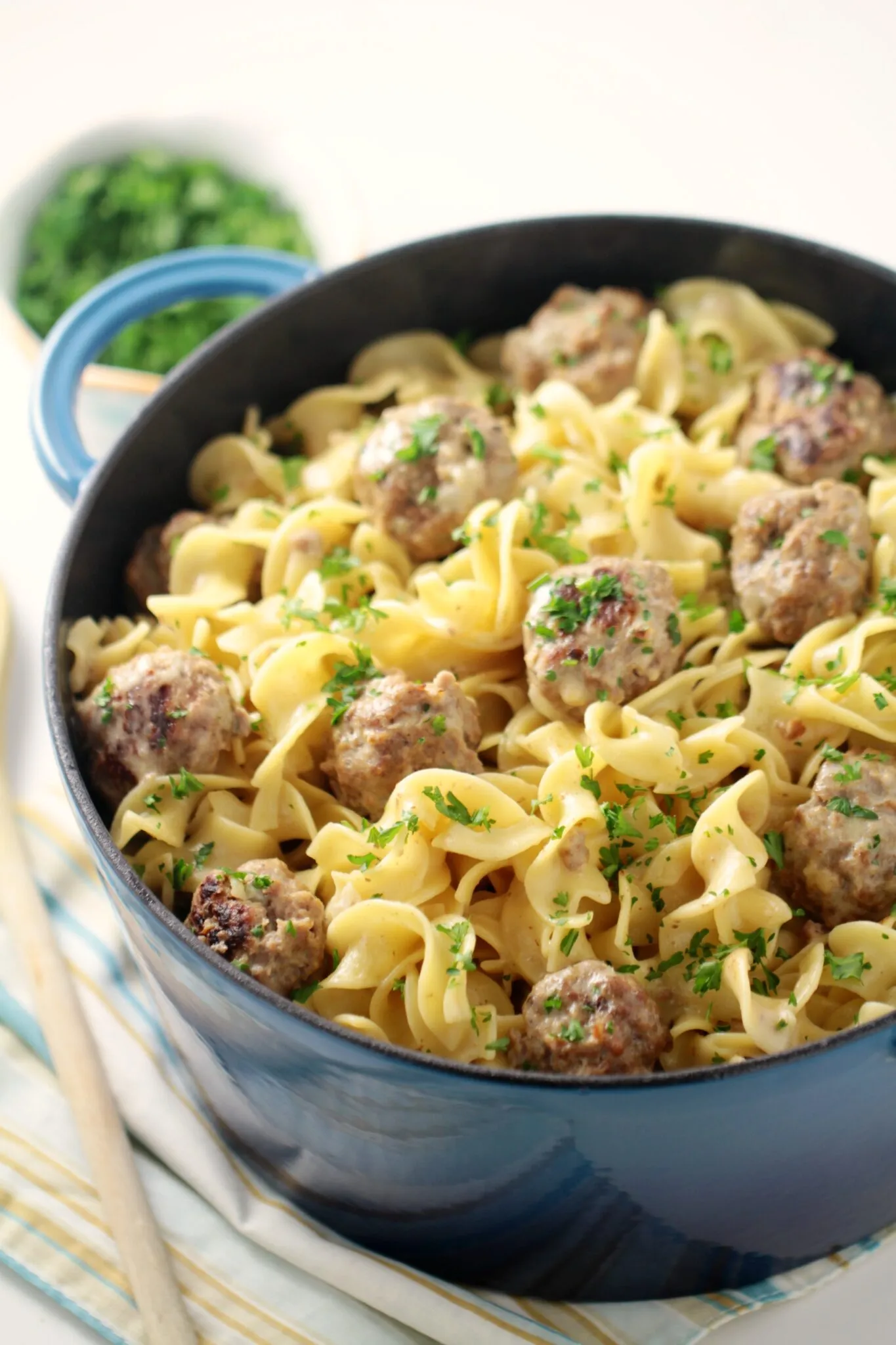 Swedish Meatballs Egg Noodles